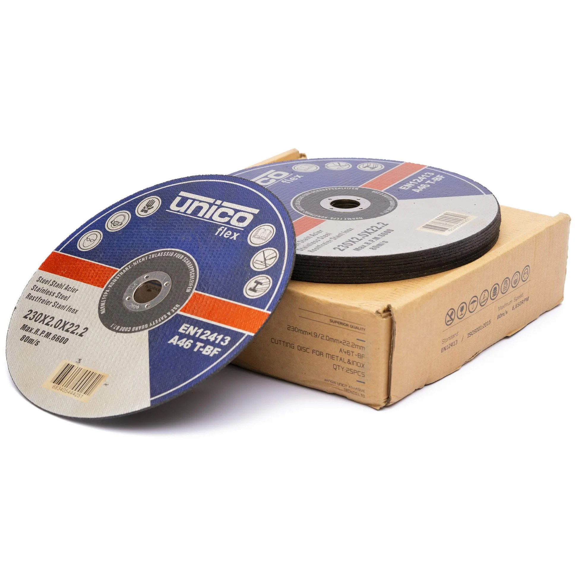 25 Piezas Disco de corte ø 230 x 2 mm Inox acero Inox. Metal Extra fina Disco flexible