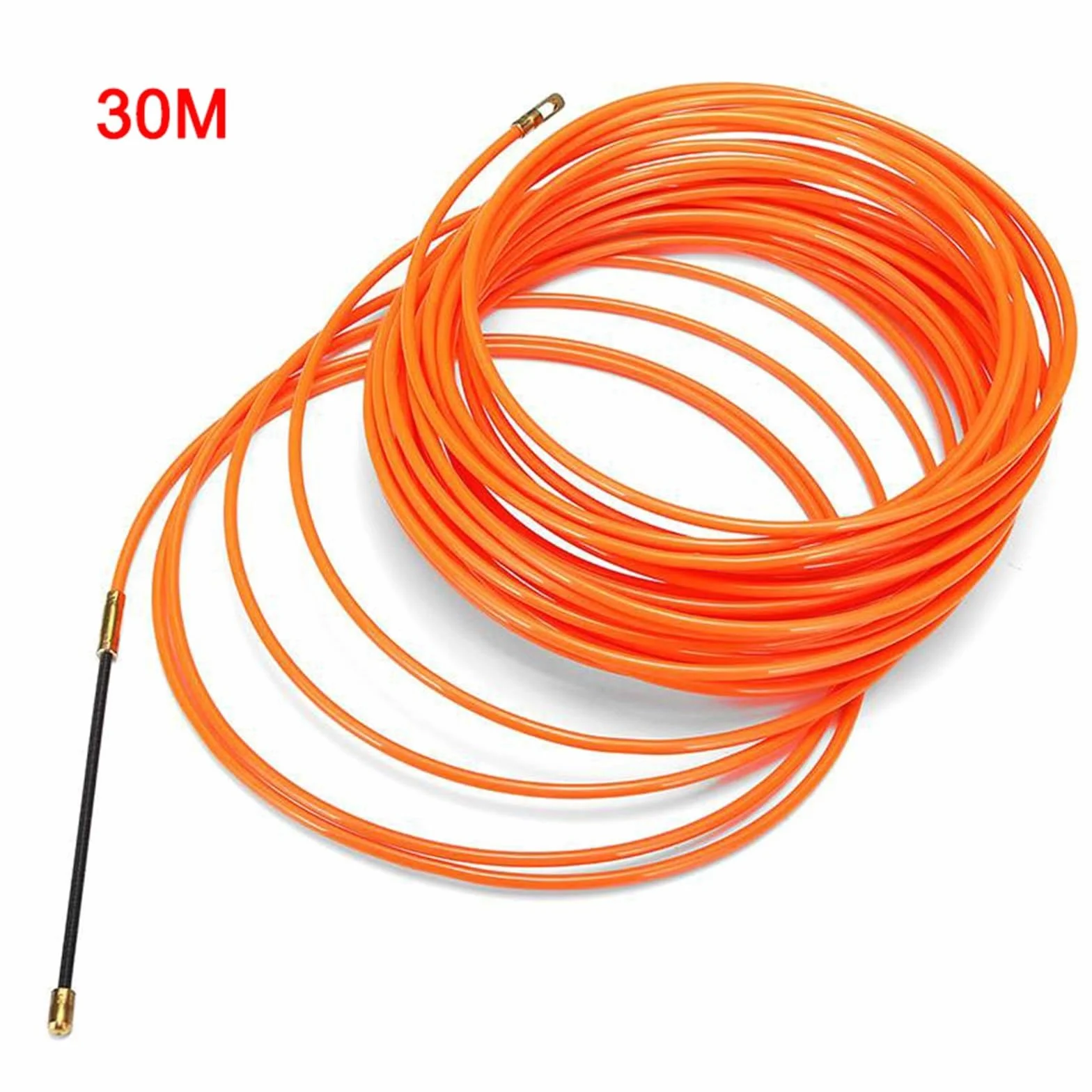 Extractor de cable Empujadores de cable Empujador Nuevo dispositivo de guía eléctrico Conjuntos de cables Cables eléctricos Cinta pescadora Alambre liso for cables de electricista(30M)