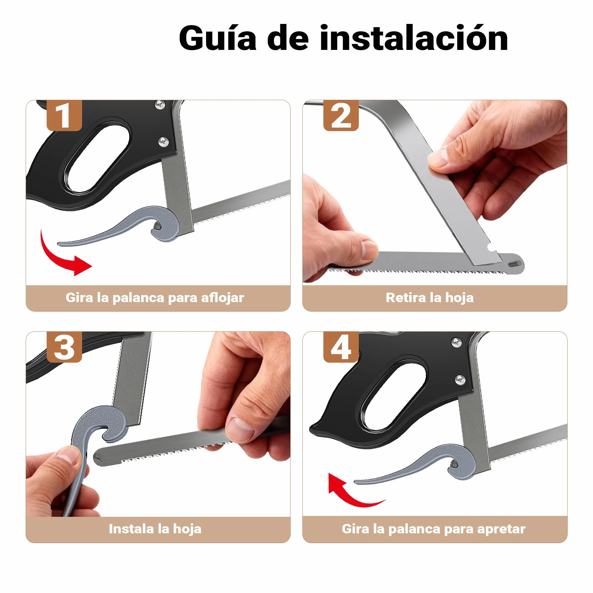 XL Sierra manual carnicero Carne Huesos Carnicería profesional Hostelería Cocina Caza Despiece Corte