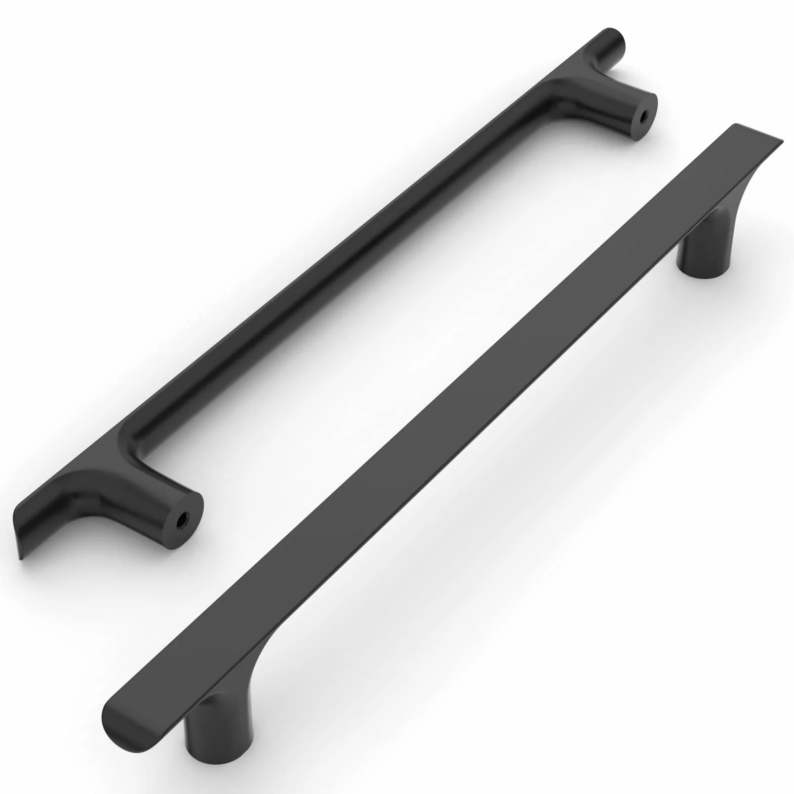 Amerdeco 10 Pieza Tiradores Cocina 192mm Tiradores Armarios Negro Tirador Puerta Tiradores Cajones de Aleación de zinc Muebles Tirador UK0060