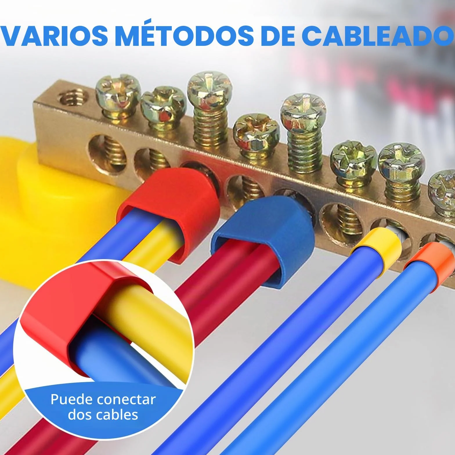 Terminales eléctricos, 1200 terminales eléctricos Preciva, 300 terminales de dos hilos más 900 terminales de hilo individual, adecuados para engarzado DIY e industrial
