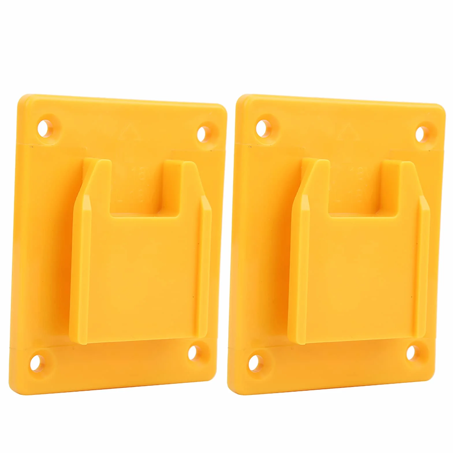 Fafeicy Base de Soporte de 2 Piezas, Base de Soporte de máquina de Herramientas eléctricas, Adecuado para M18 18V/DEWALT 20V(Amarillo)