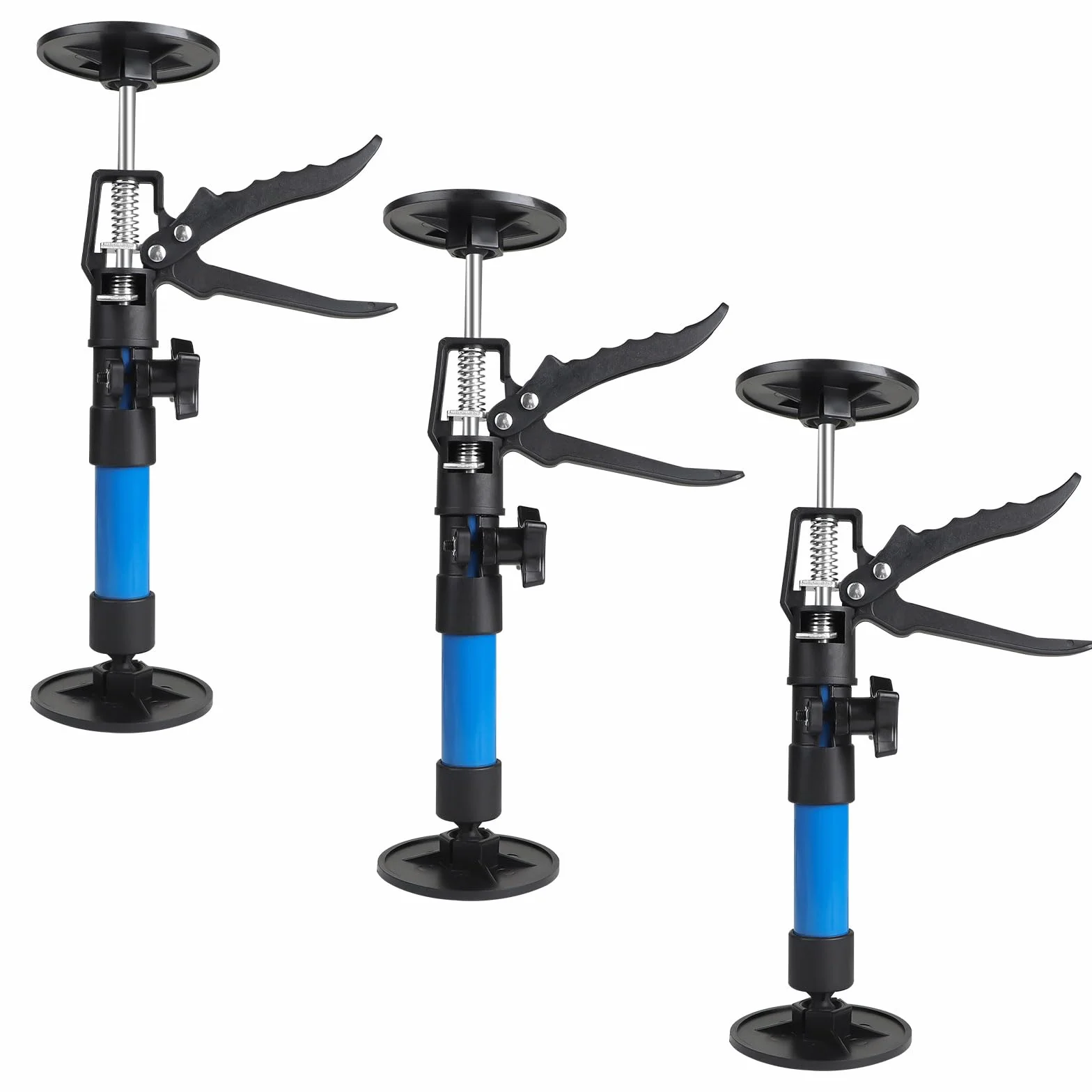 3 Piezas Puntal Telescopico, Puntales Extensibles Techo, Soporte Telescópico, Puntal Expansión, Capacidad de peso 40KG, Estiramiento 30-59 cm, para Apoyar Marcos de Puertas, Armarios