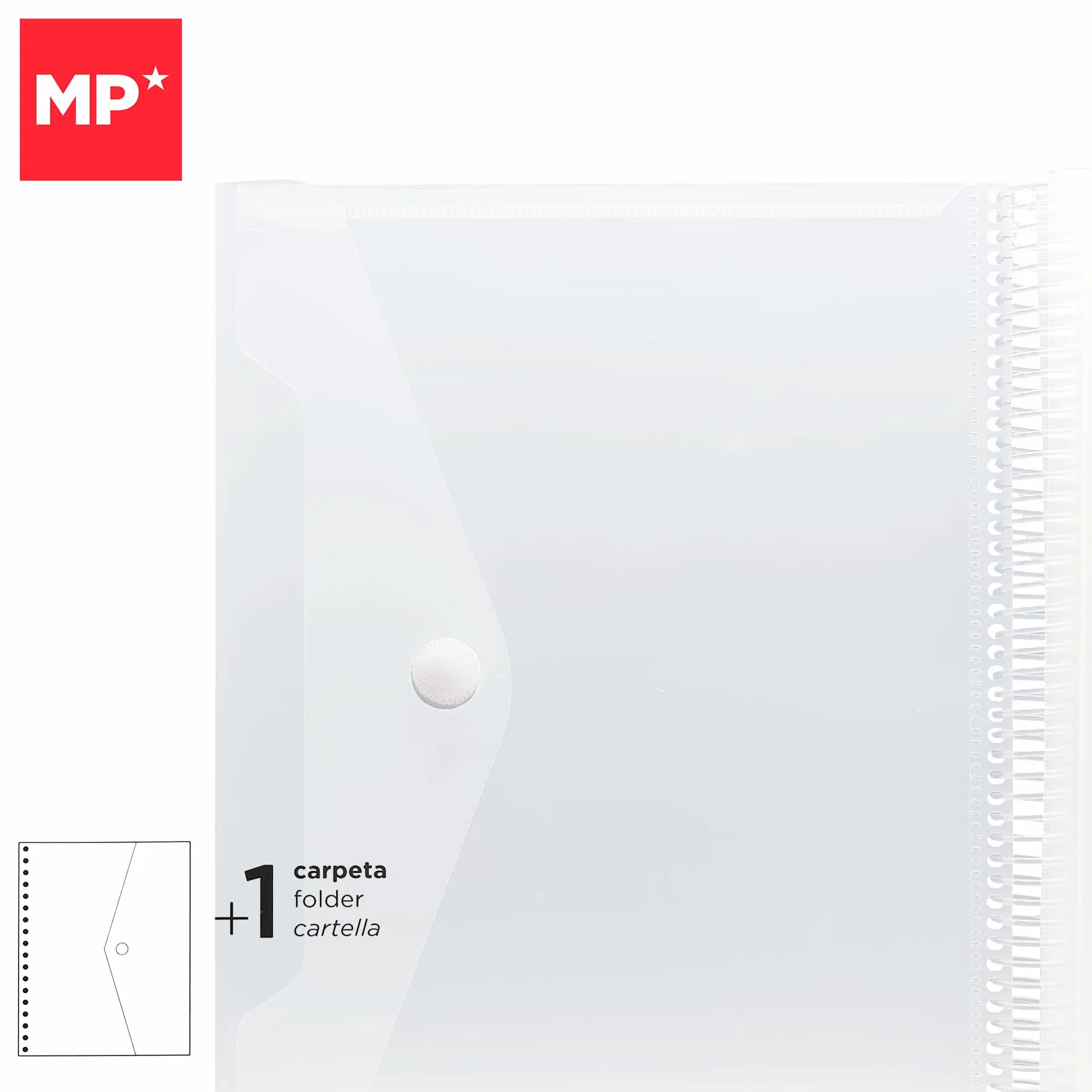 Carpeta Clasificadora con Anillas 80 Fundas A4 Portada Personalizable