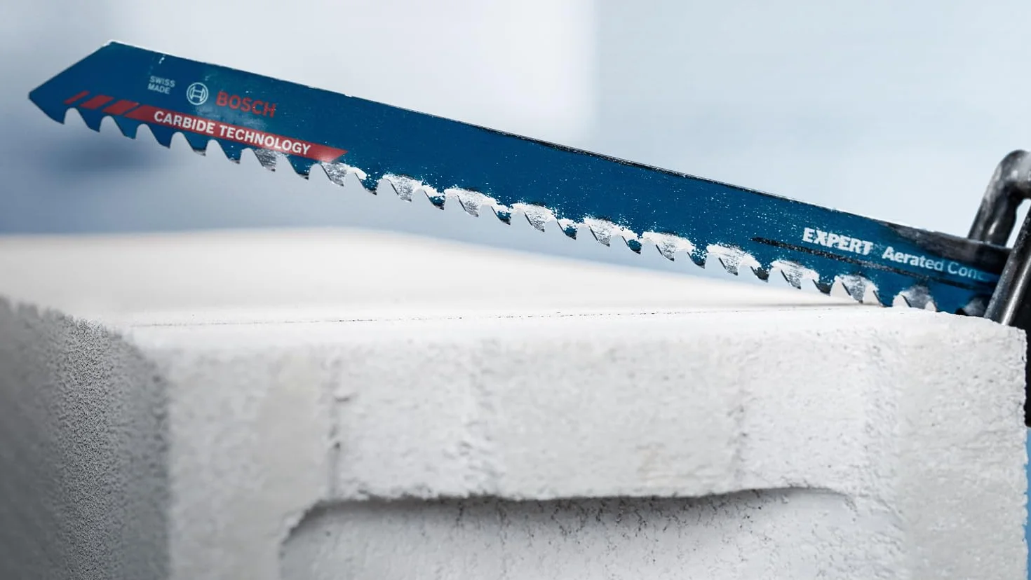 Bosch Professional 3x Hojas de sierra sable Expert ‘Aerated Concrete’ S 1241 HM (para Hormigón celular, Longitud 300 mm, accesorios Sierra sable)