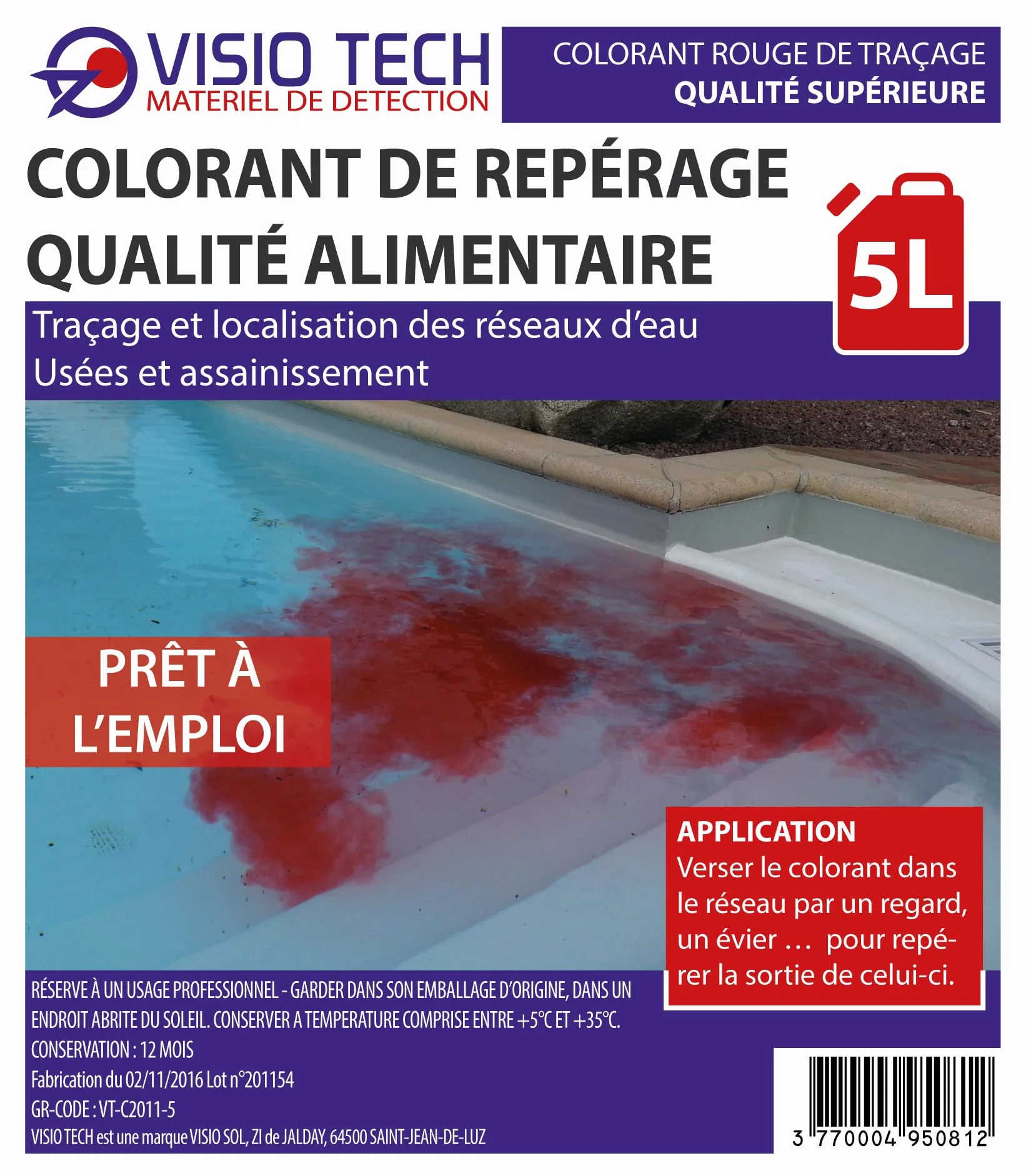 Colorante de localización (5 L, listo para usar)