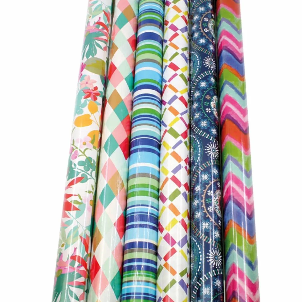 Papel de regalo PARENCE 2m x 70cm, rollo moderno de gran ancho, patrón aleatorio