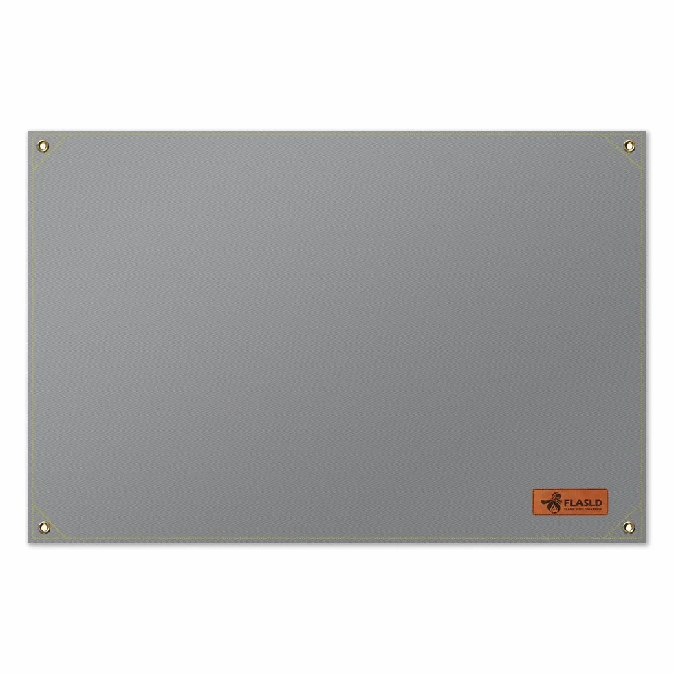 FLASLD Manta de Soldadura Resistente de 122 x 183 cm, Escudo de Soldadura de hasta 2000 °F, Manta térmica aislada para Uso Industrial, Camping, Fumadores y Parrillas