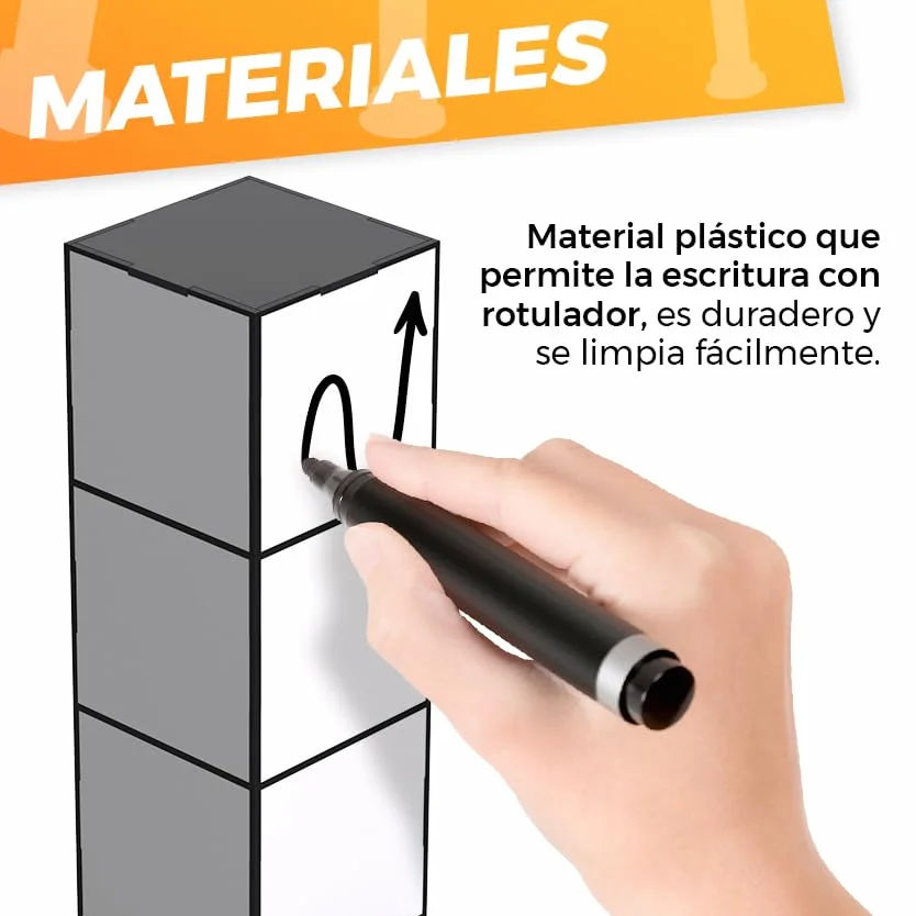Planificador Semanal con TORRE y PIZARRA - Organizador Semanal, Calendario de Estudio - Ahorra Espacio
