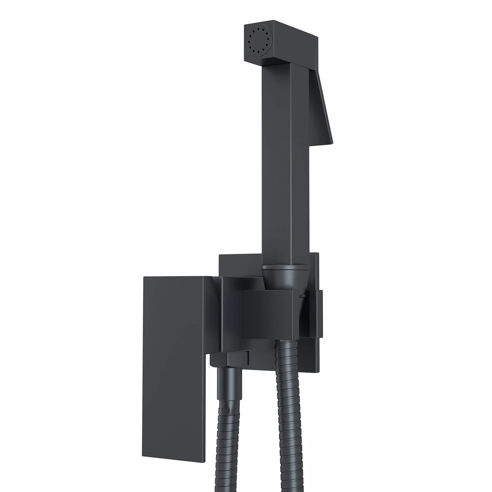 Pulverizador de Bidé para Inodoro Negro, Multifunción, Agua Fría y Caliente, Kit Portátil con Manguera WC