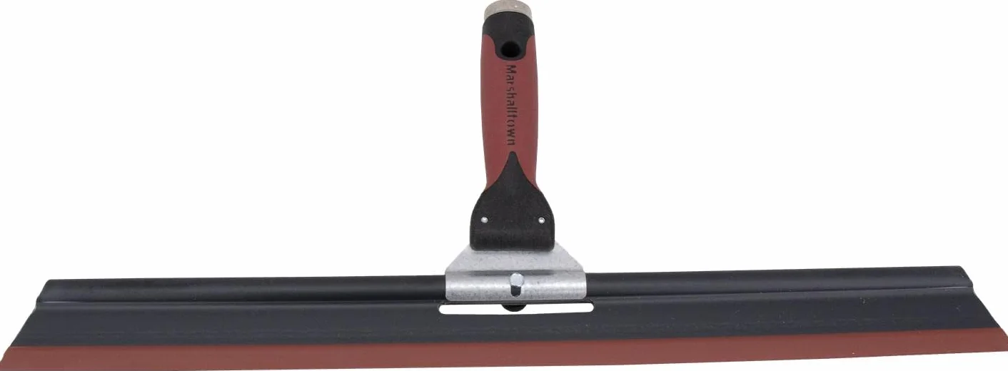 Fratasadora Marshalltown con ángulo de inclinación ajustable, con goma flexible, ancho de la fratasadora: 457 mm