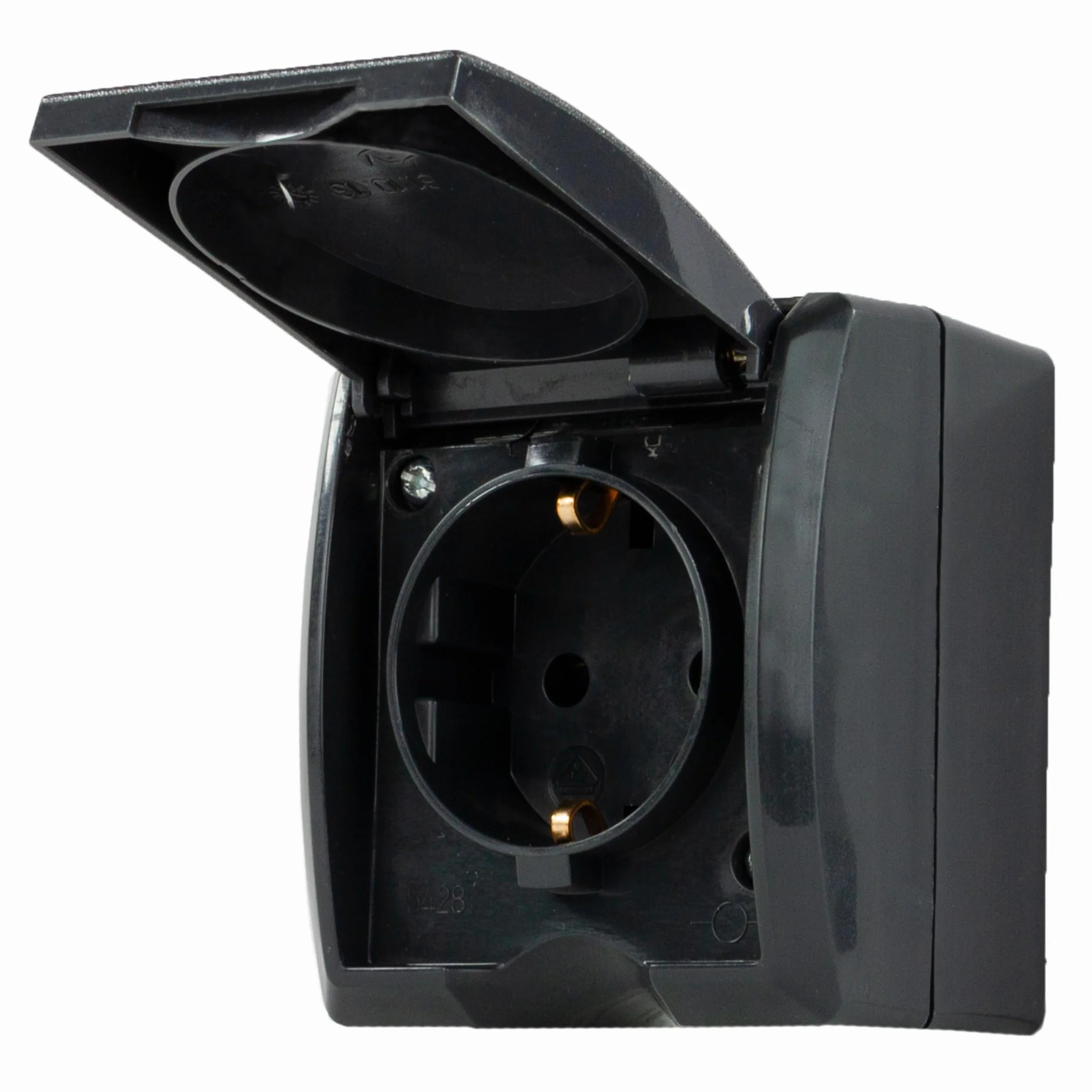 REV 0007031900 AquaForm - Toma de corriente (IP44 unipolo, empotrable, antracita