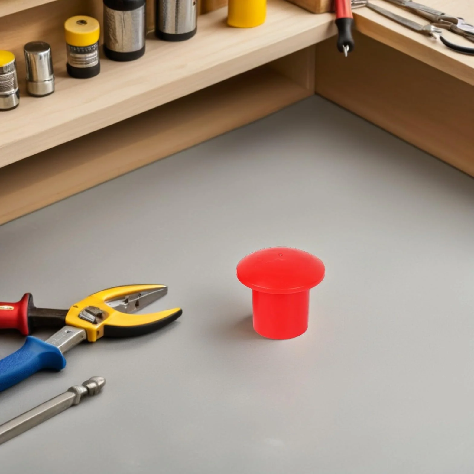POPETPOP 60 Tapas de Varillas de Refuerzo para Construcción de Plástico Rojo, Alta Visibilidad y Fácil Uso, Ideales para Sitio y Industria de Construcción