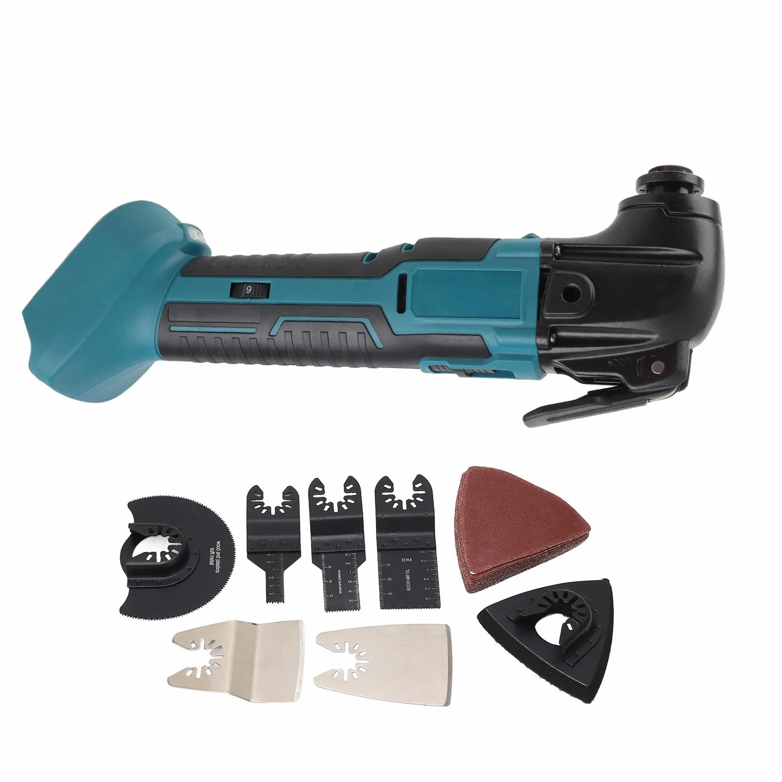 Alomejor Kit de Herramientas Oscilantes de Alta Velocidad 6000-20000RPM Multiherramienta Versátil para Carpintería Proyectos de Bricolaje Material ABS