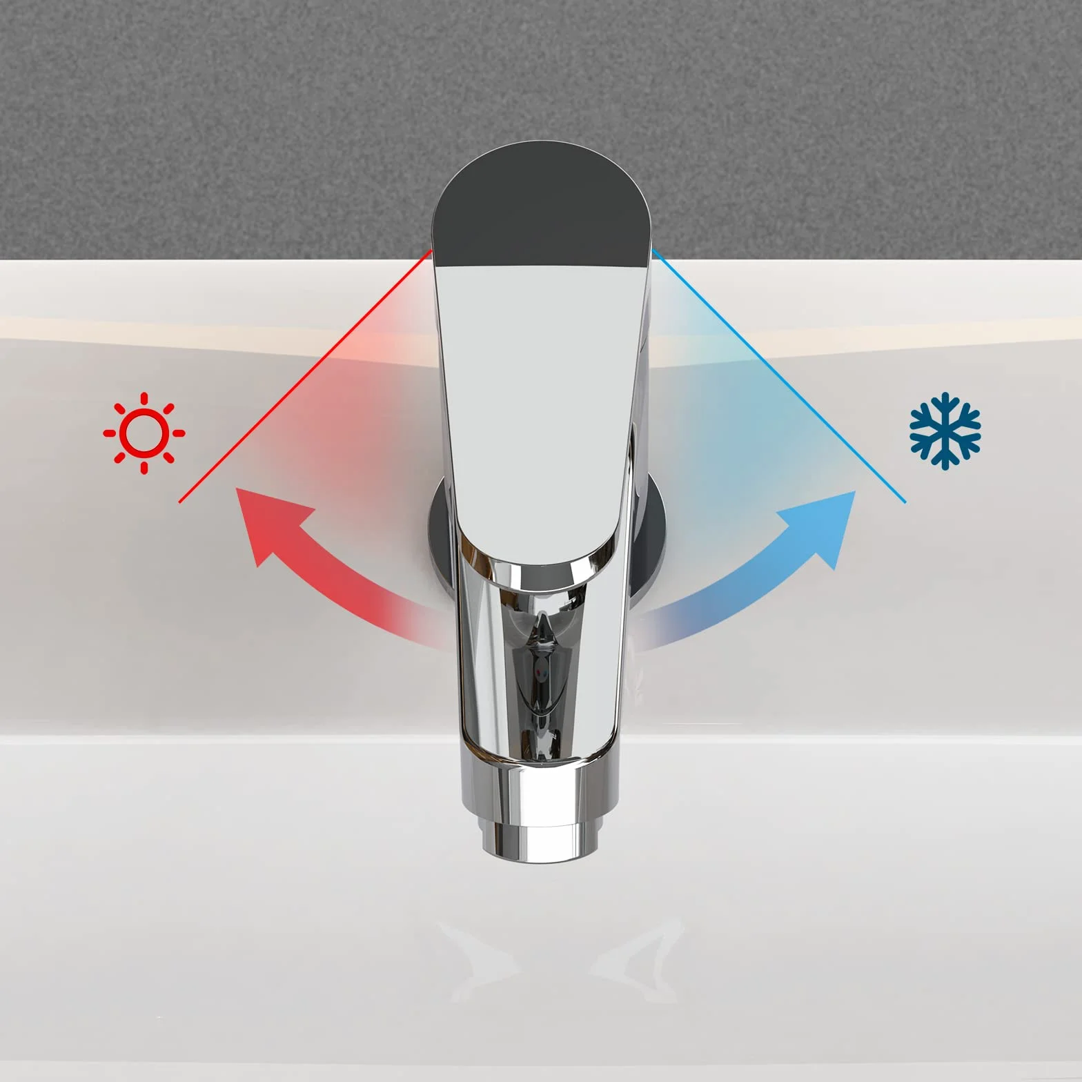 Ibergrif M11059 Grifo de Lavabo de Latón Cromado, 72 mm | Monomando para agua fría y caliente con cartucho cerámico, aireador, conexión G3/8 y accesorios de montaje