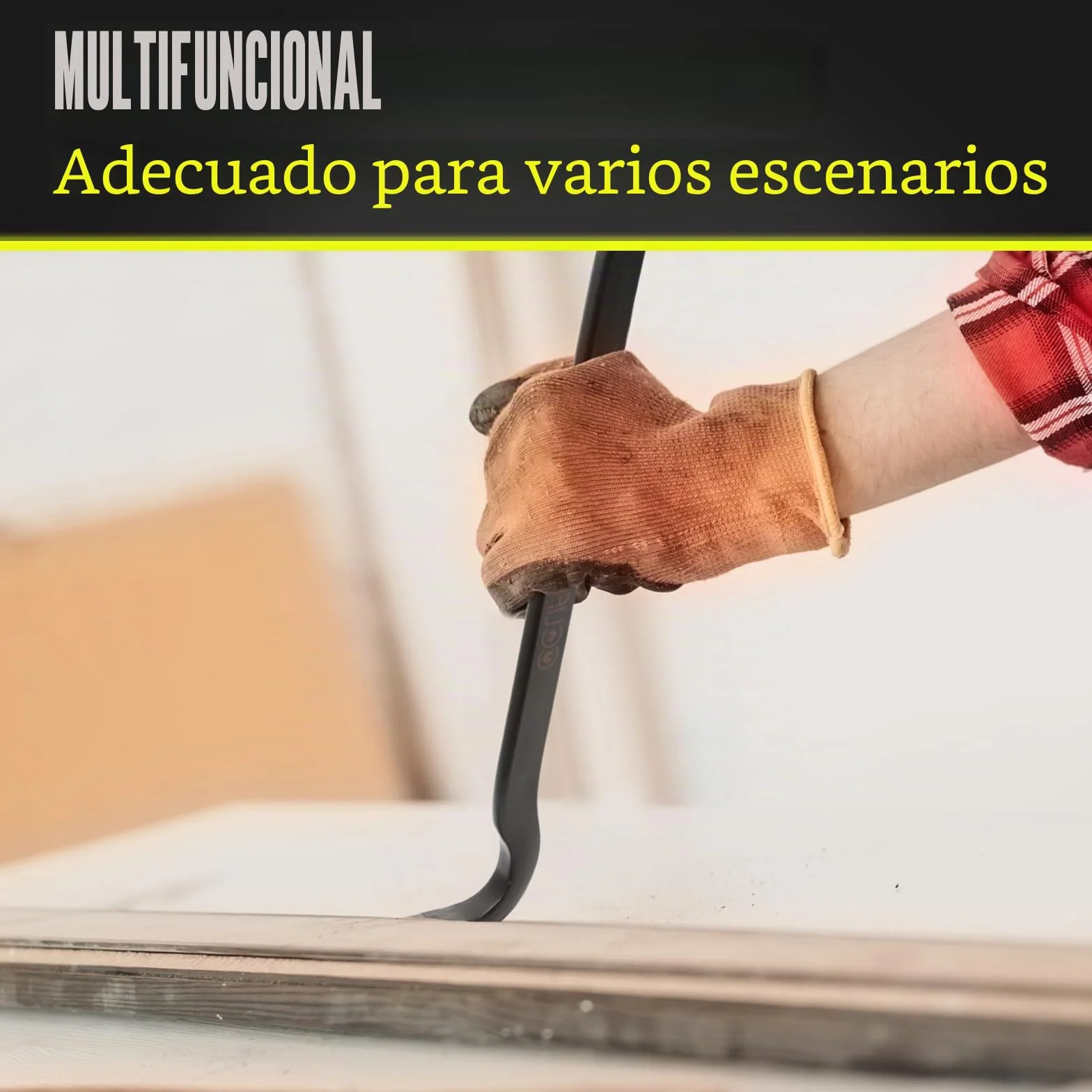 CCLIFE Palanca de pata de cabra 350mm, Especial para clavos rebeldes y restos de pegamento