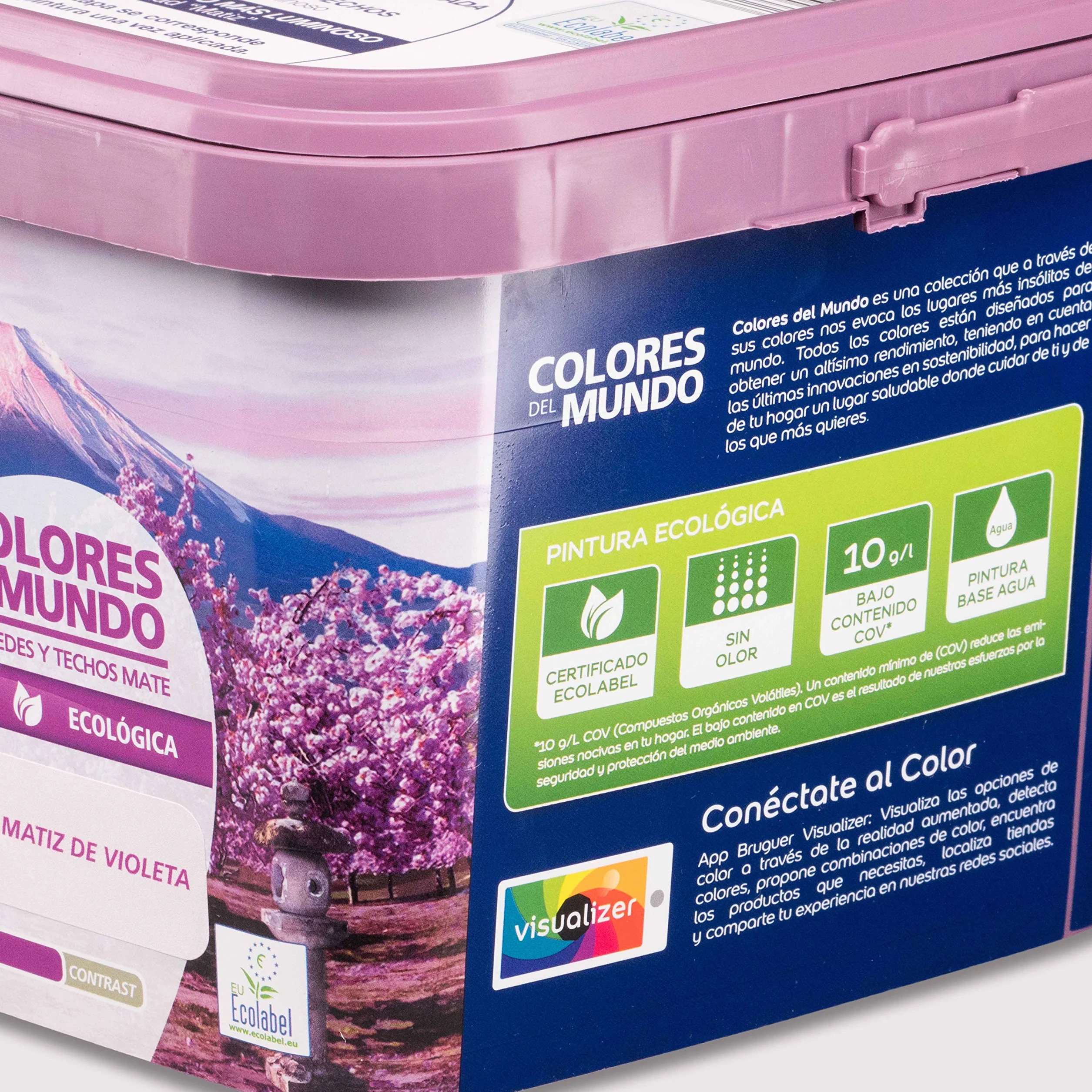 Bruguer Colores del Mundo Pintura para paredes monocapa Japón Matiz de Violeta 4 L