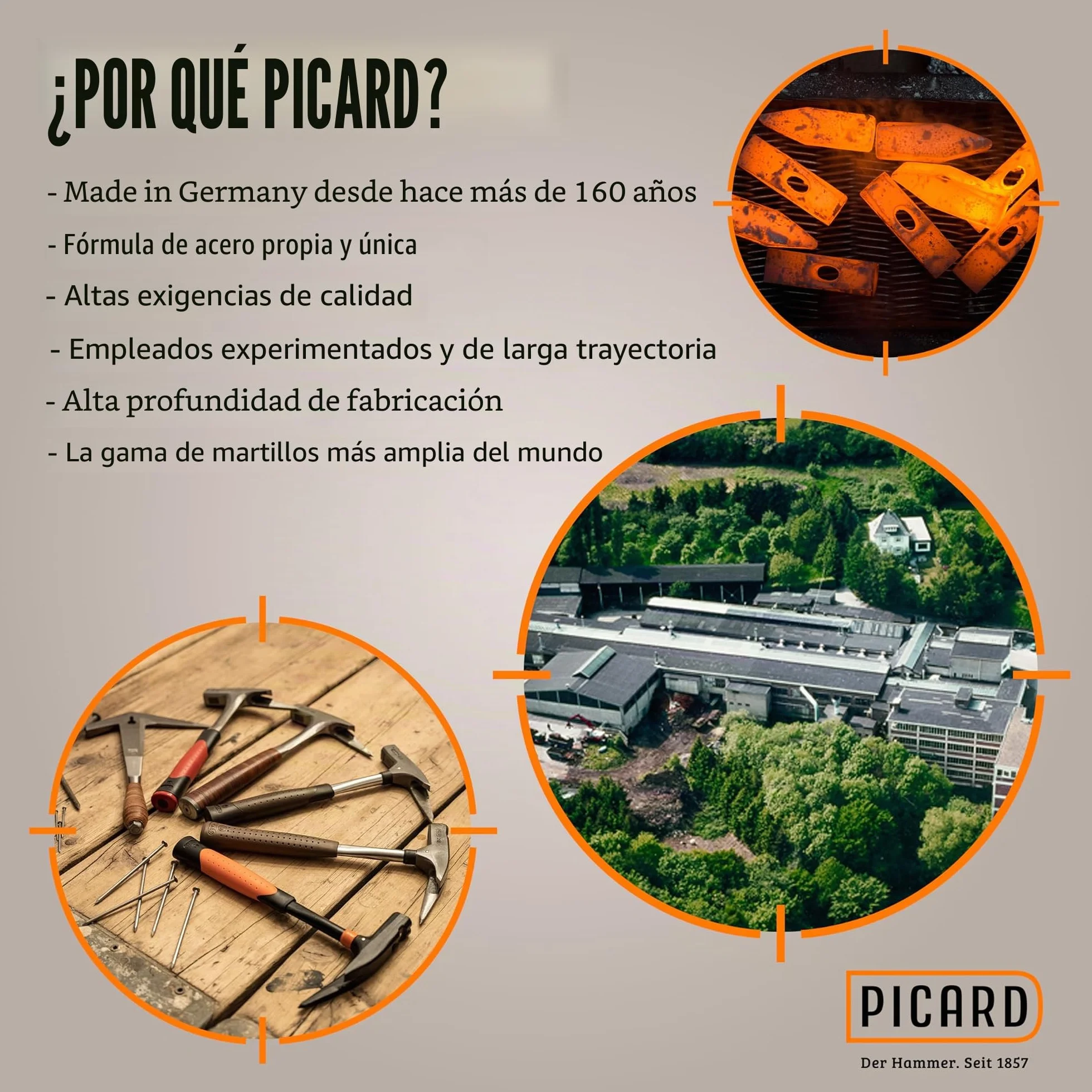 PICARD Martillo de carpintero Pink Edition, n.º 626M 760 g, liso, soporte magnético para clavos, certificado GS y certificado VPA, protección contra la corrosión, mango ergonómico, 32 cm de longitud