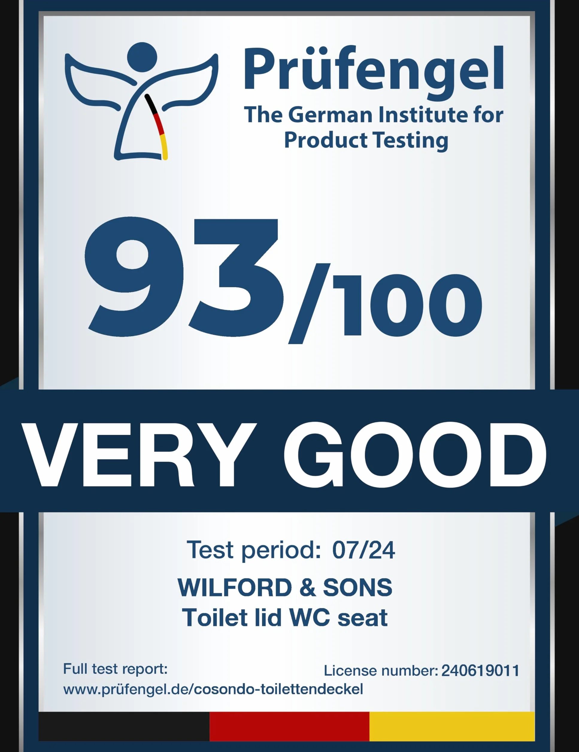 Wilford & Sons Tapa de Inodoro PREMIUM - Asiento WC con Cierre Suave - Tapa de Inodoro Forma O blanca - Asiento de Inodoro - Asiento de Toilette Desmontable - Limpieza Fácil - Duroplast