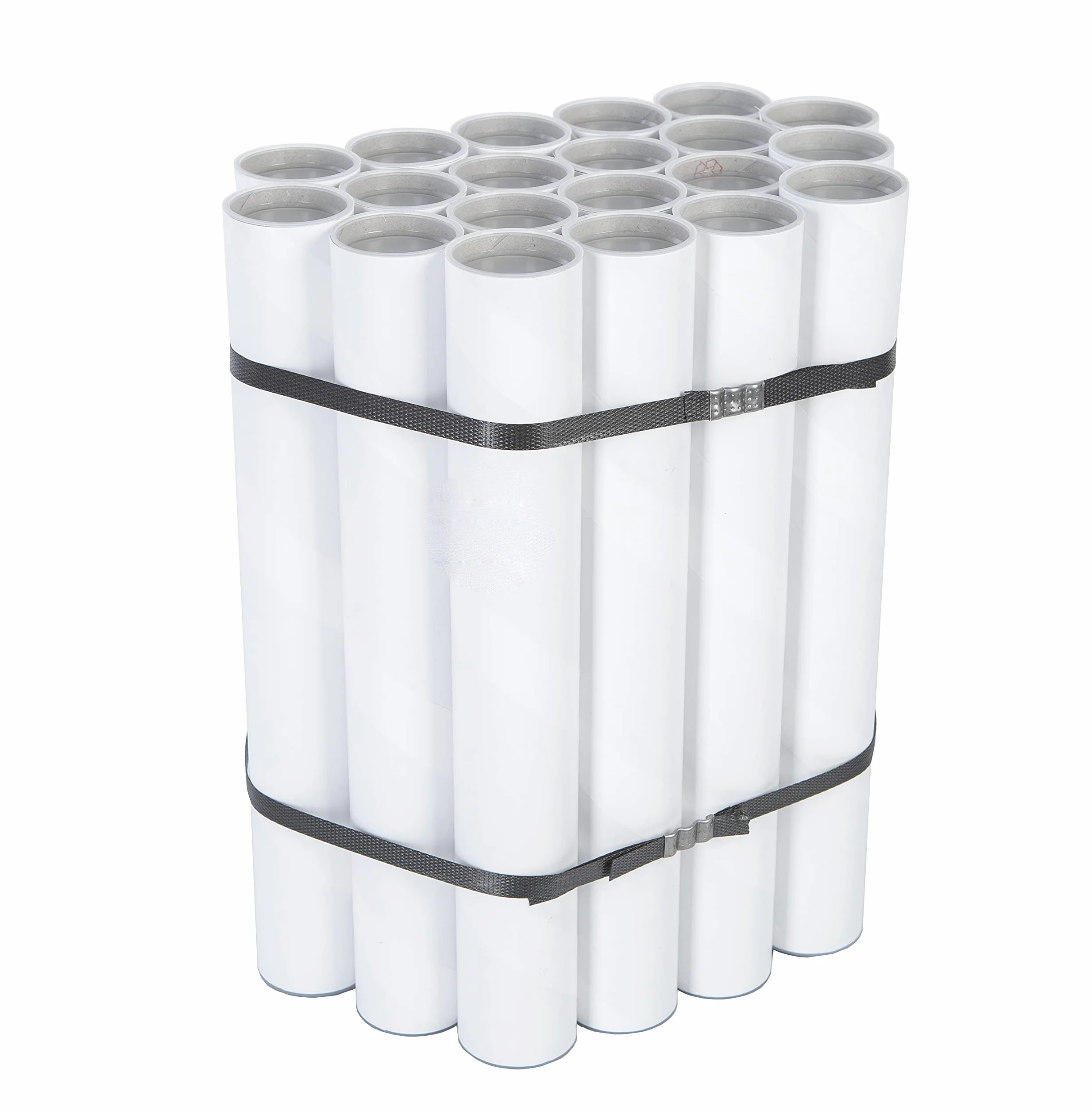 Paquete de 20 Tubos Postales de Cartón con Tapa 330 mm x 40 mm Envío Embalaje Cilindros para Documentos A3/A4
