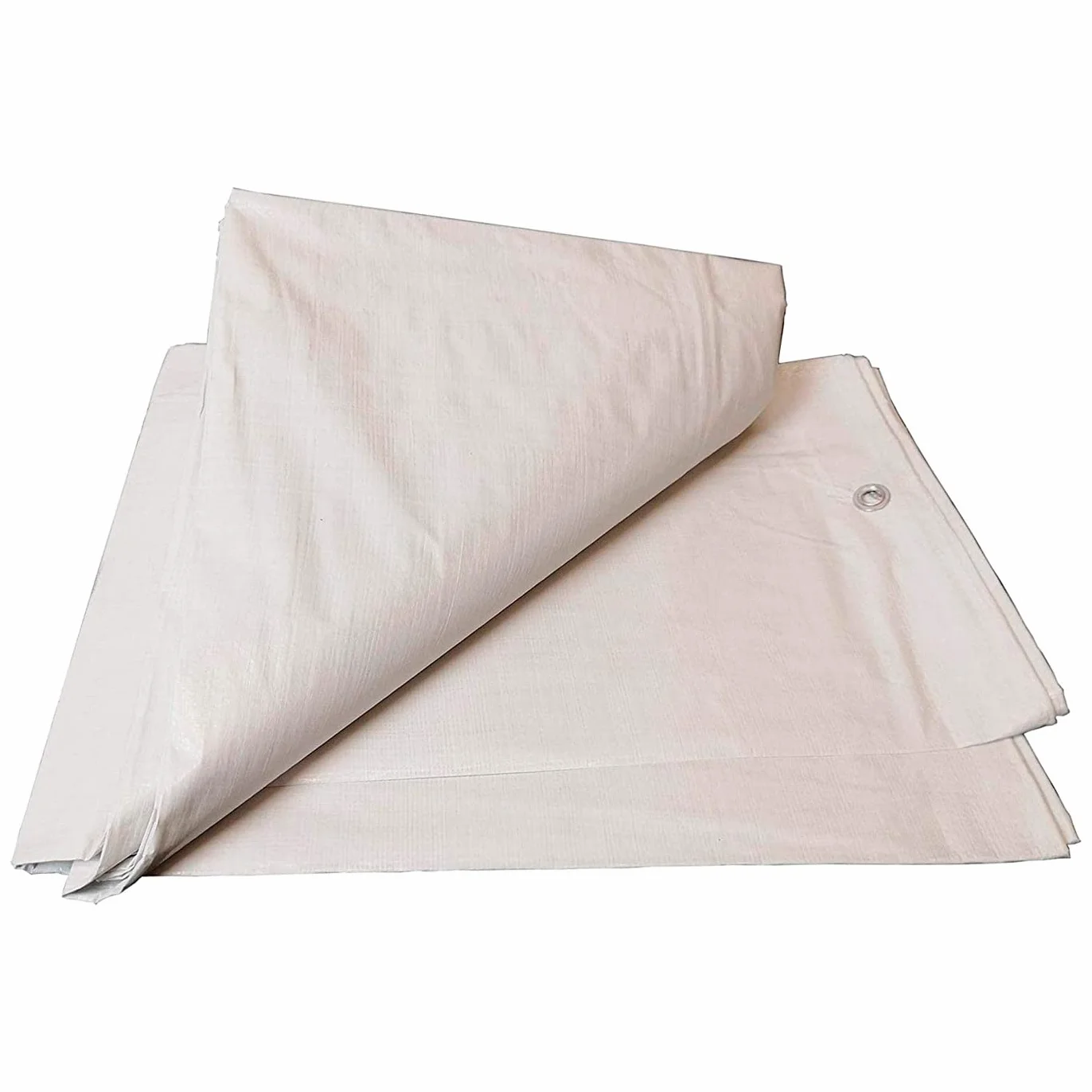 AC - Toldo/Lona de Polietileno para Exteriores, Fabricado en España, Gramaje de 90 con un tamaño de 5 x 8 Metros e Impermeable - Color Blanco