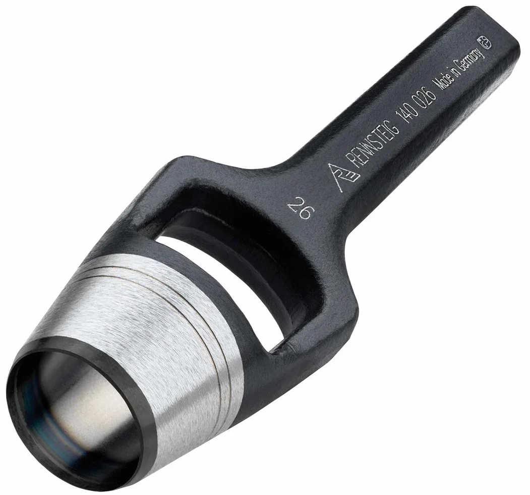 sacabocados de mango (Ø 31 mm, sacabocados, punzón para perforar goma, cuero, fieltro, plástico, corcho, tela, herramienta de punzonado) 1400310
