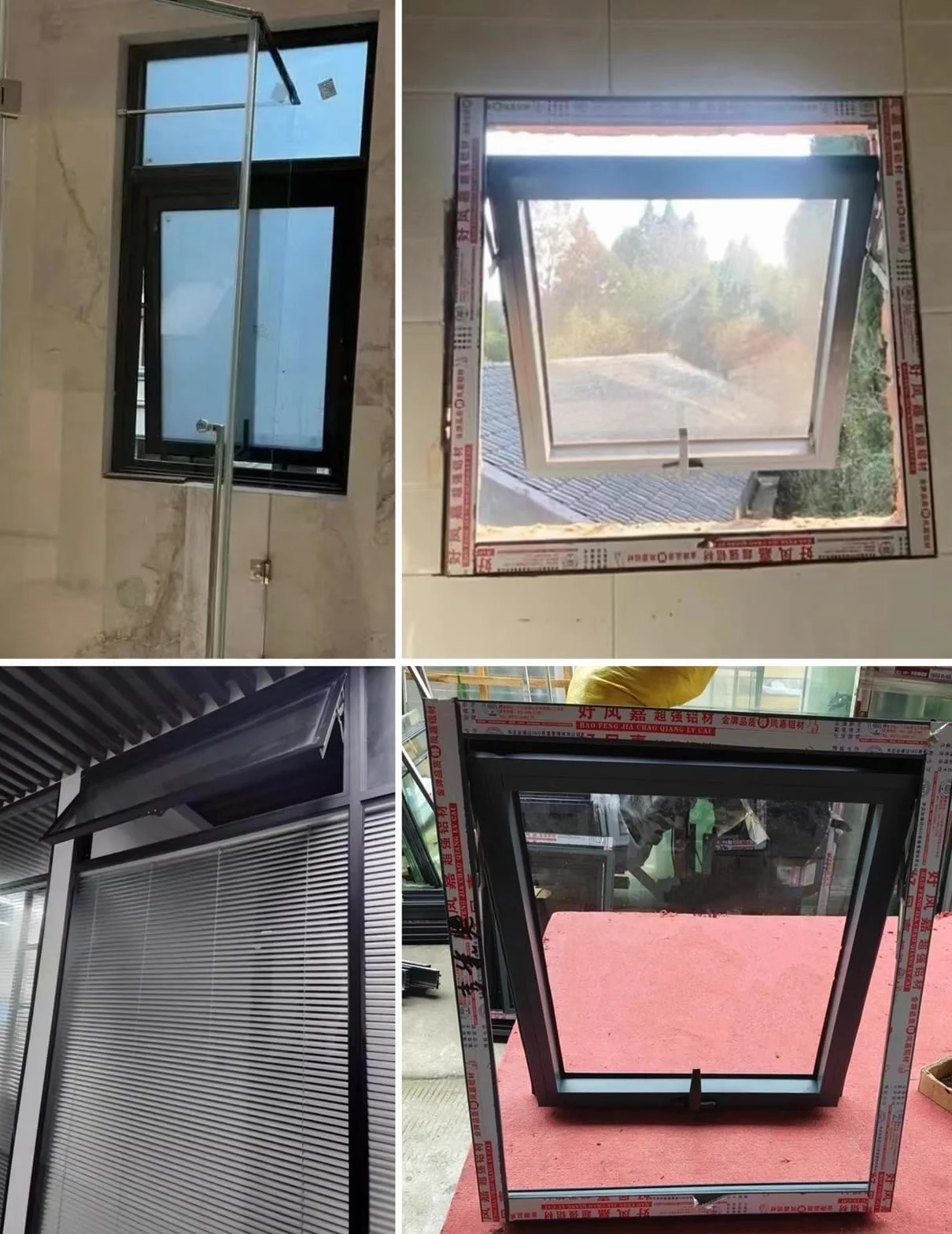 Ventana Ventana de Guillotina con Manija con Cerradura, Marco de Aluminio, Ventanas para Cobertizos, Ventanas de Vidrio Templado para El Hogar, Ventanas de Repuesto(30x60cm/12x24in)