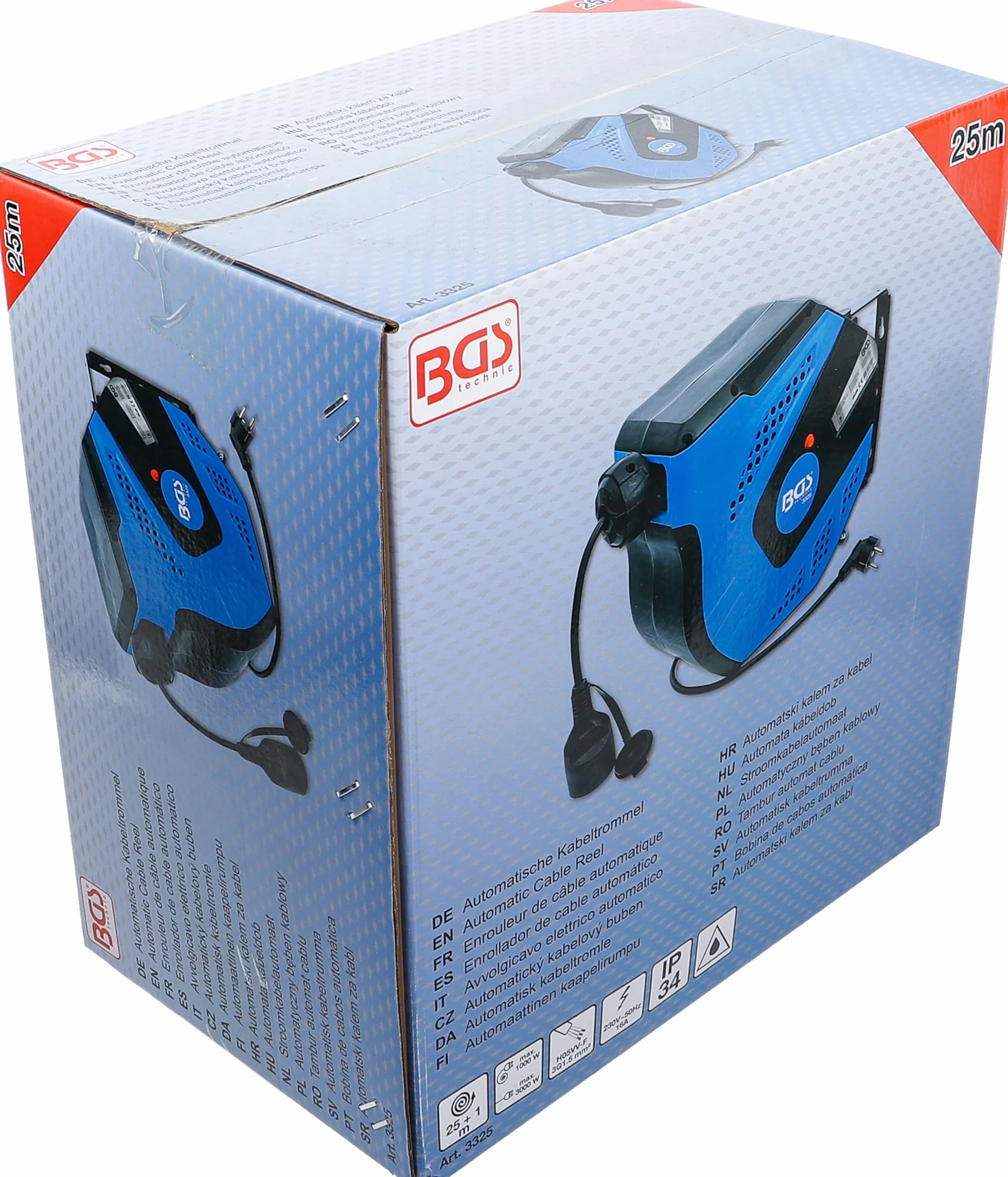 BGS 3325 | Enrollador de cable automático | 25 m