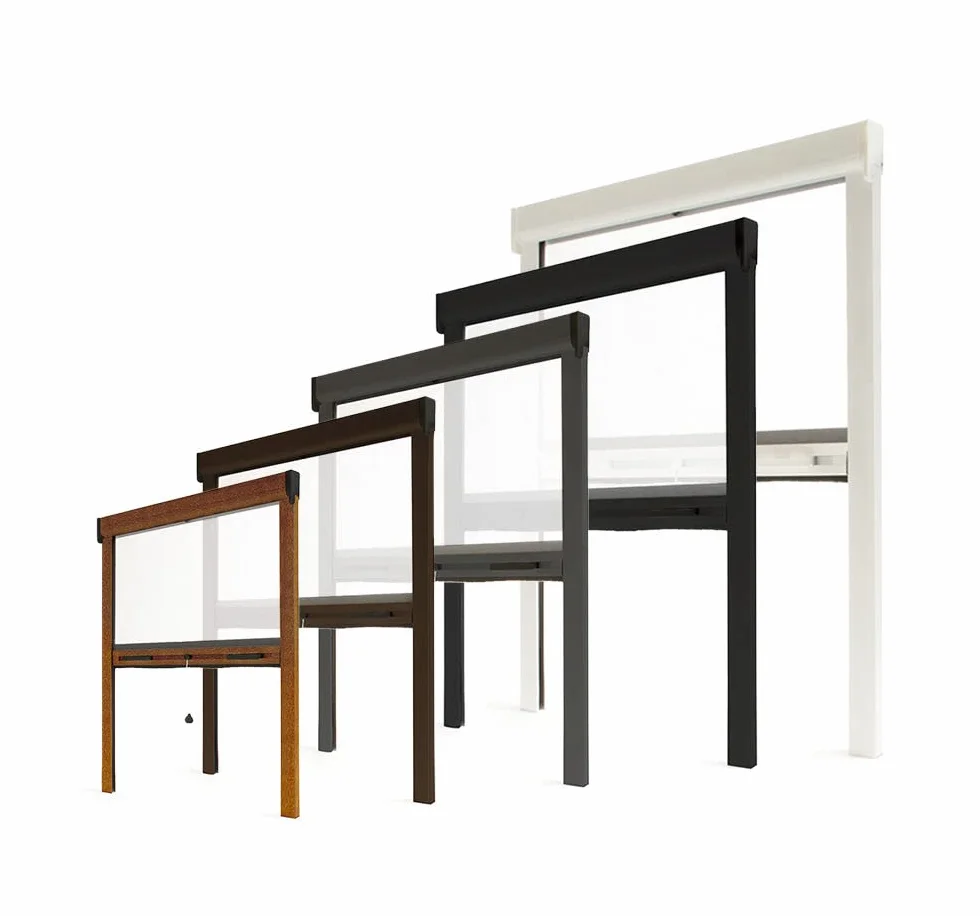 Mosquitera ventana y puerta aluminio (Roble dorado, Anch. 1500 x Alt. 1600mm - Ajustable)