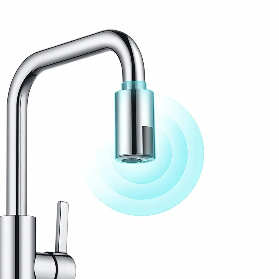 ALLOMN Grifo Inteligente, Adaptador de Grifo sin Contacto Dispositivo de Ahorro de Agua Adaptador de Economizador de Agua con Sensor de Infrarrojos Boquilla de Grifo M22 M24 Adecuada