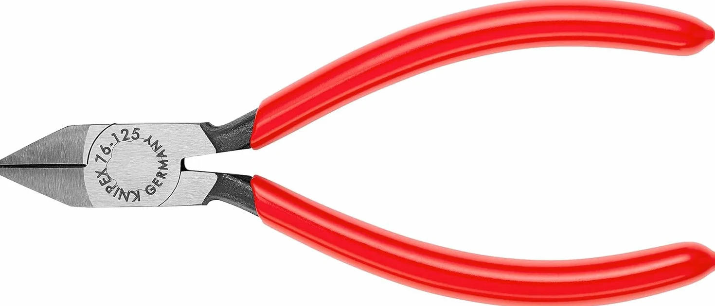 KNIPEX Alicate de corte diagonal para electromecánica recubiertos de plástico 125 mm, 76 81 125