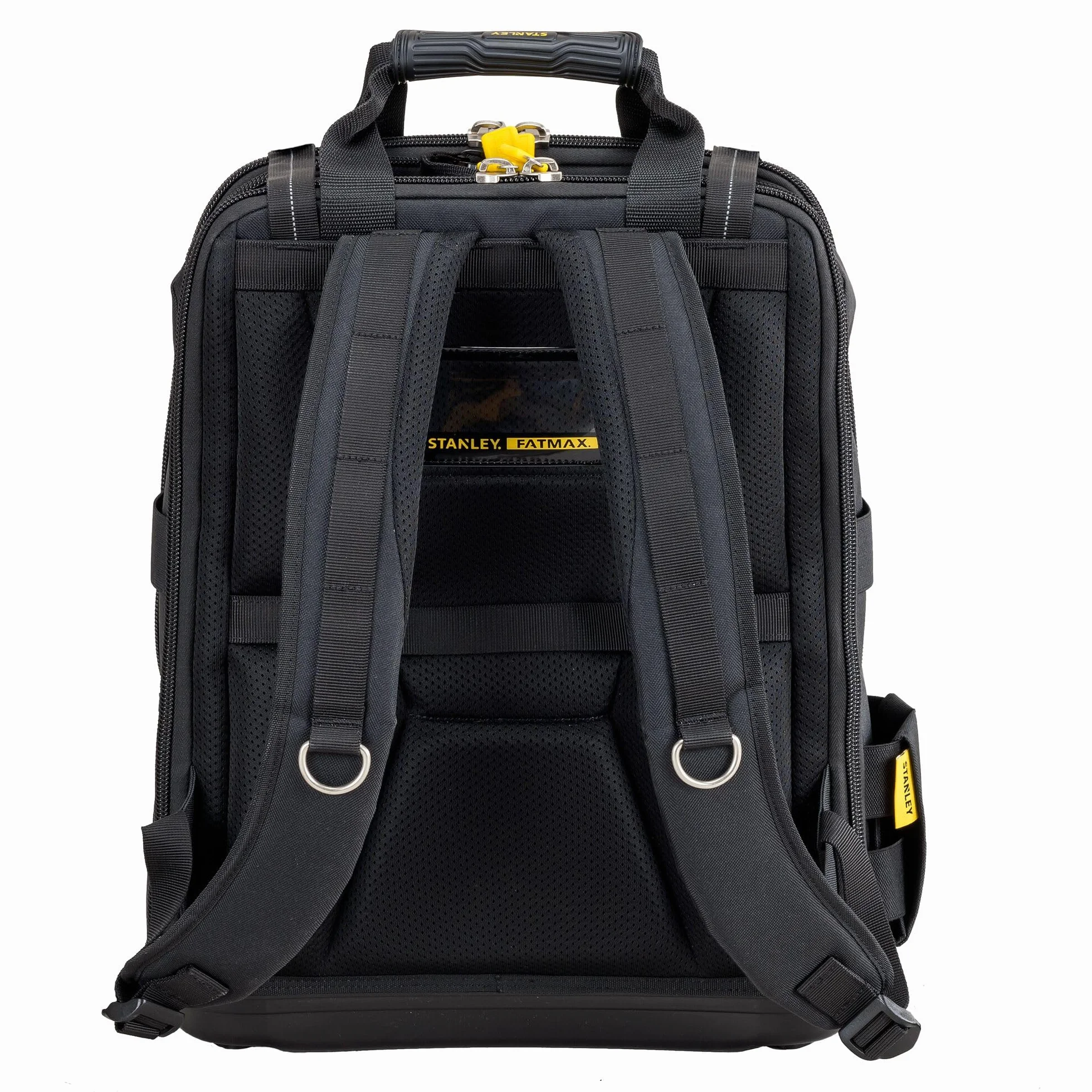 STANLEY FATMAX Mochila de acceso fácil, para herramientas, duradera y espaciosa, compartimento para portátil, múltiples bolsillos, base impermeable, 48x34x19 cm, FMST1-80144