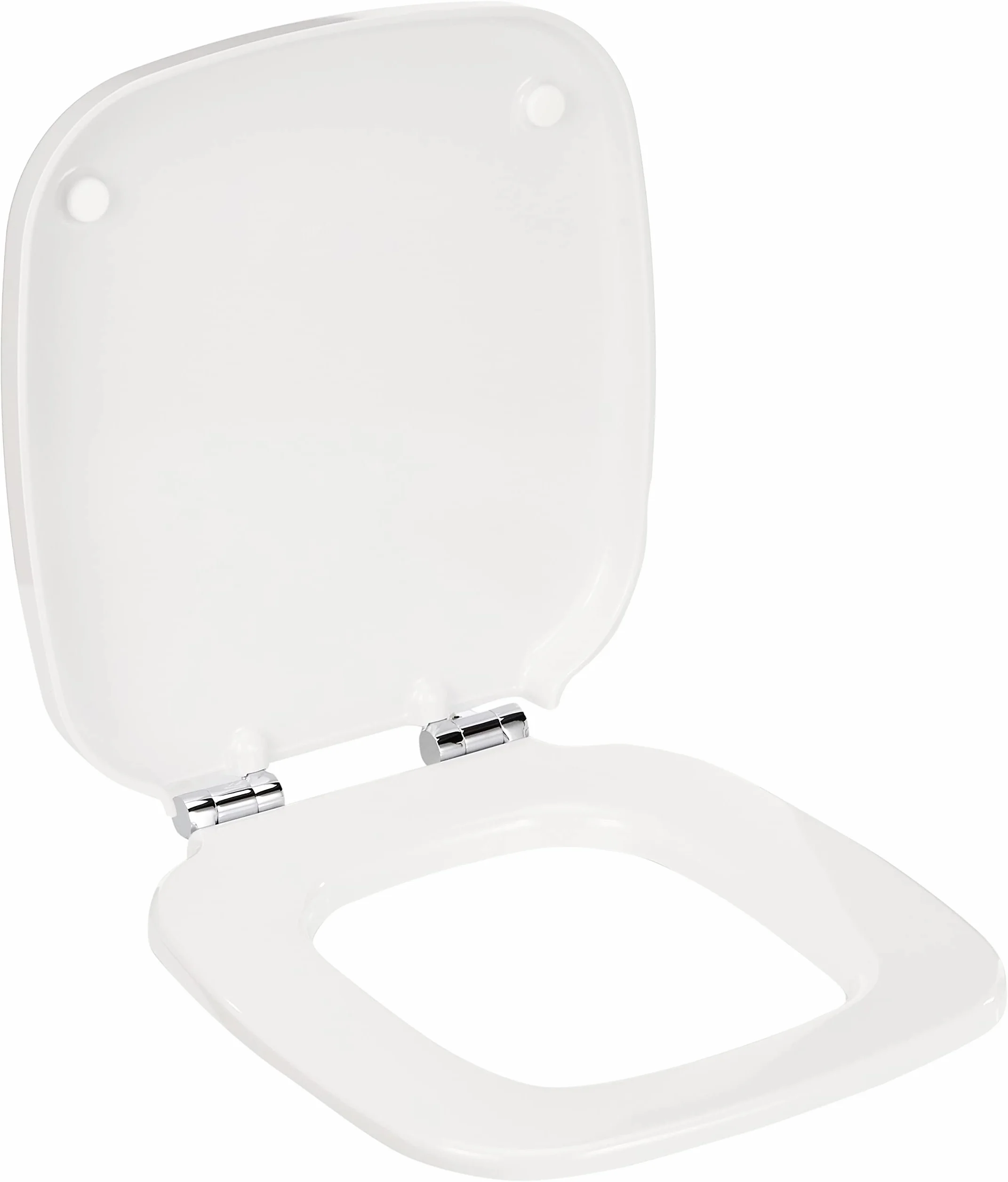 Gala Universal – Tapa y Asiento Amortiguado Inodoro - Forma Ovalada - Cierre Suave - Incluye Kit Fijación - Bisagras Acero Inoxidable - Fácil Limpieza - Color Blanco