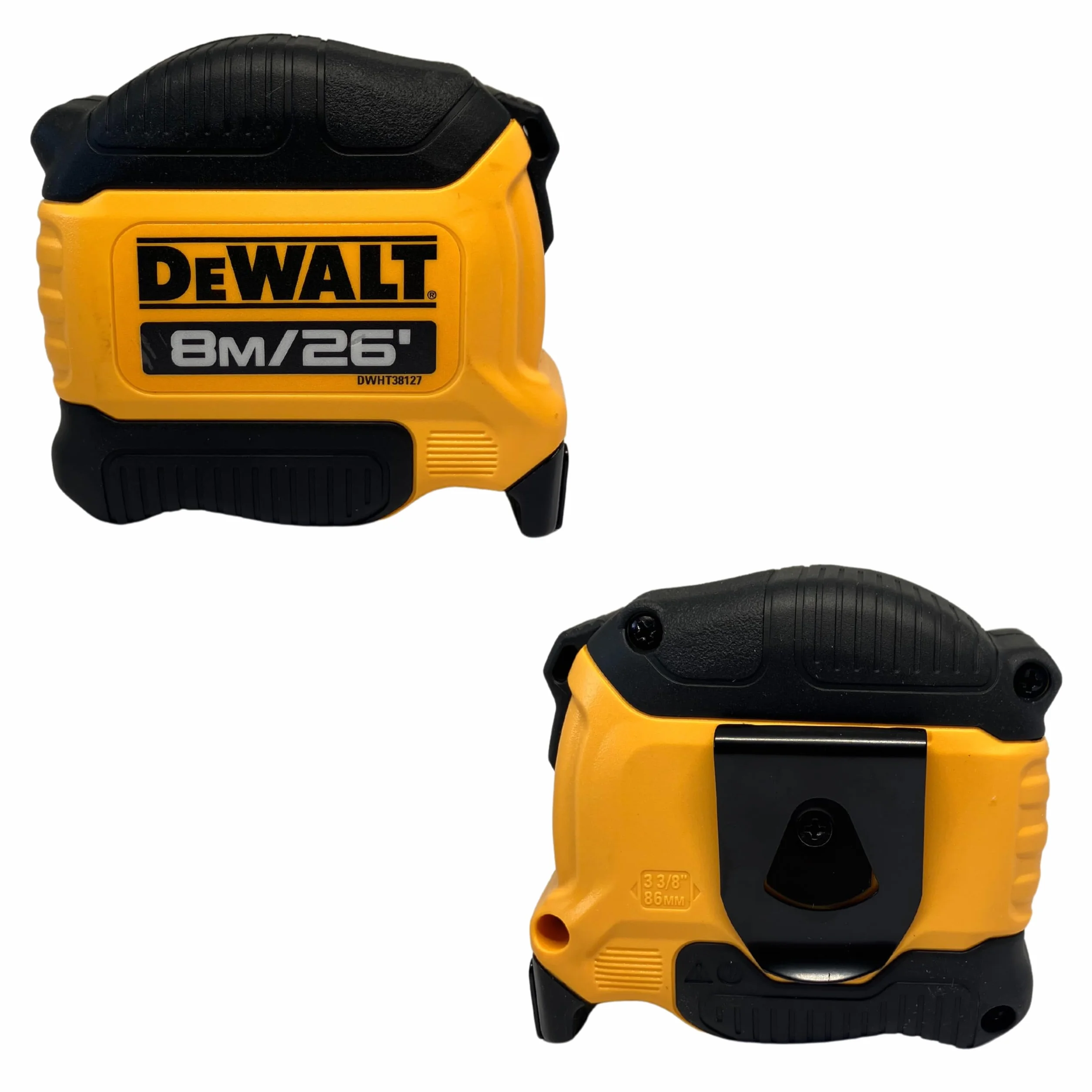 DeWALT Cinta métrica de 8 m (DWHT38127), paquete de 2