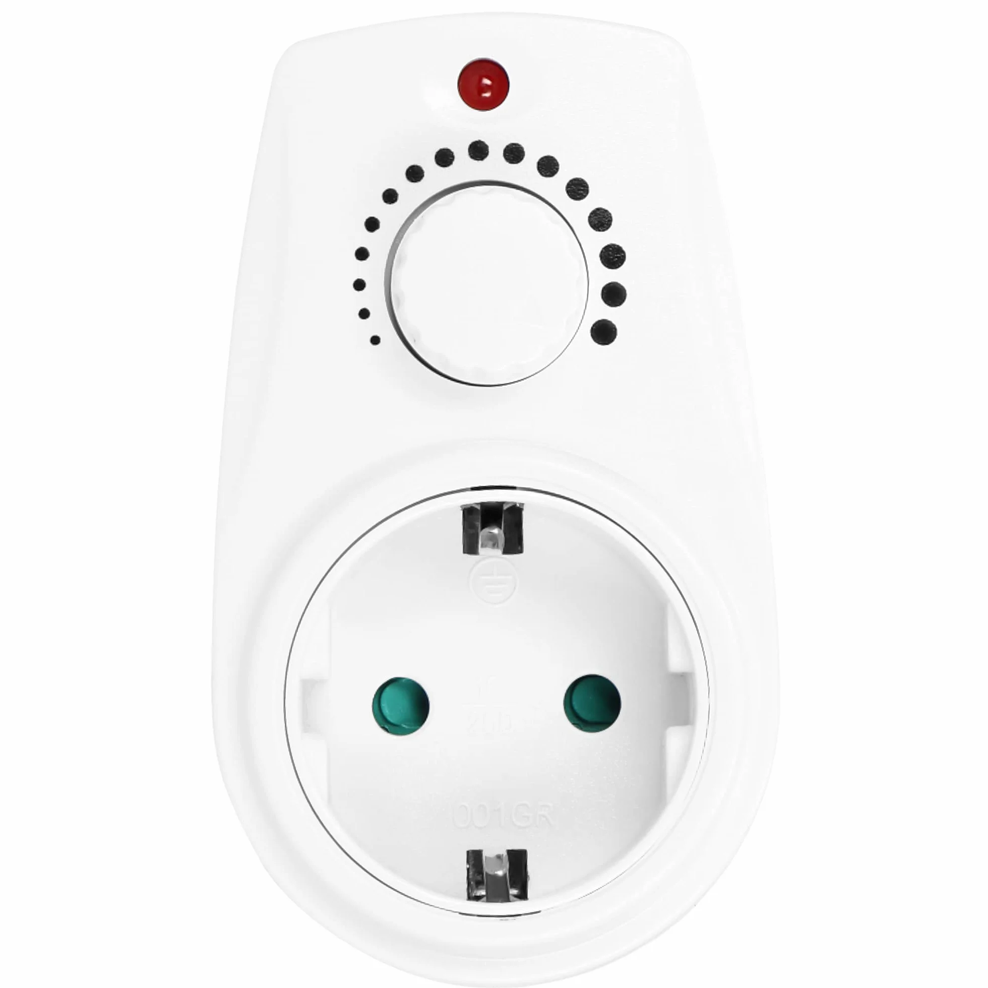 ORNO AE-13114(GS) Controlador de Potencia - Regulador de Luz con Enchufe Adicional Máx.280 W (Tipo Schuko)