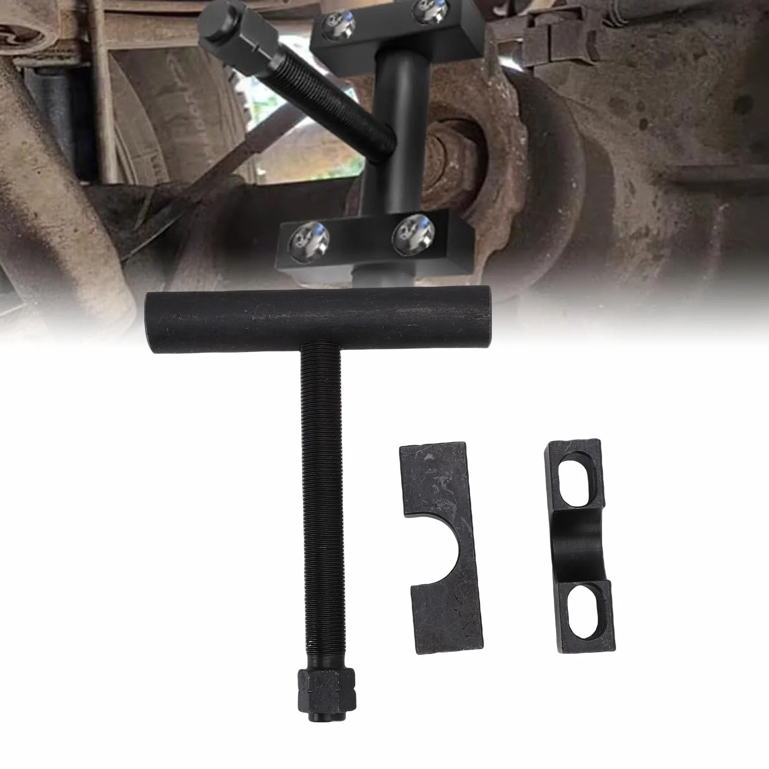 Herramienta Extractora de Yugo de Acero con Largo para Camiones y Coches de Clase 1-2, Color Negro | Construcción de acero, acabado de óxido negro, largo.Para , 1500, 3500.