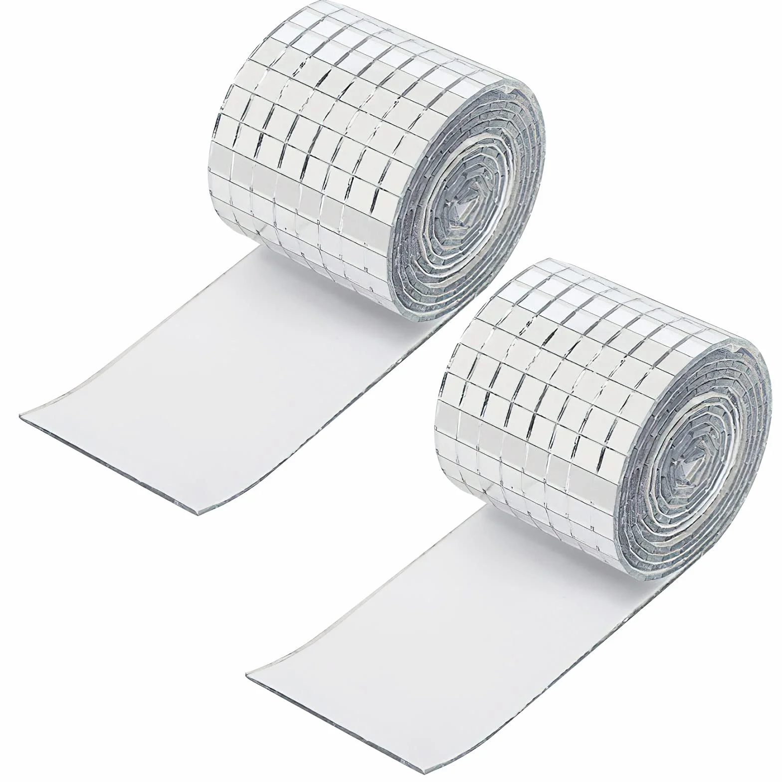 3200 Piezas Azulejos de Mosaico Piastrelle, DAWRIS Azulejos de Vidrio Autoadhesivos Mosaico Adesivo, Pegatinas para Espejos para DIY Manualidades Decoración Pared y Baños Disco Ball (5 x 5 mm)