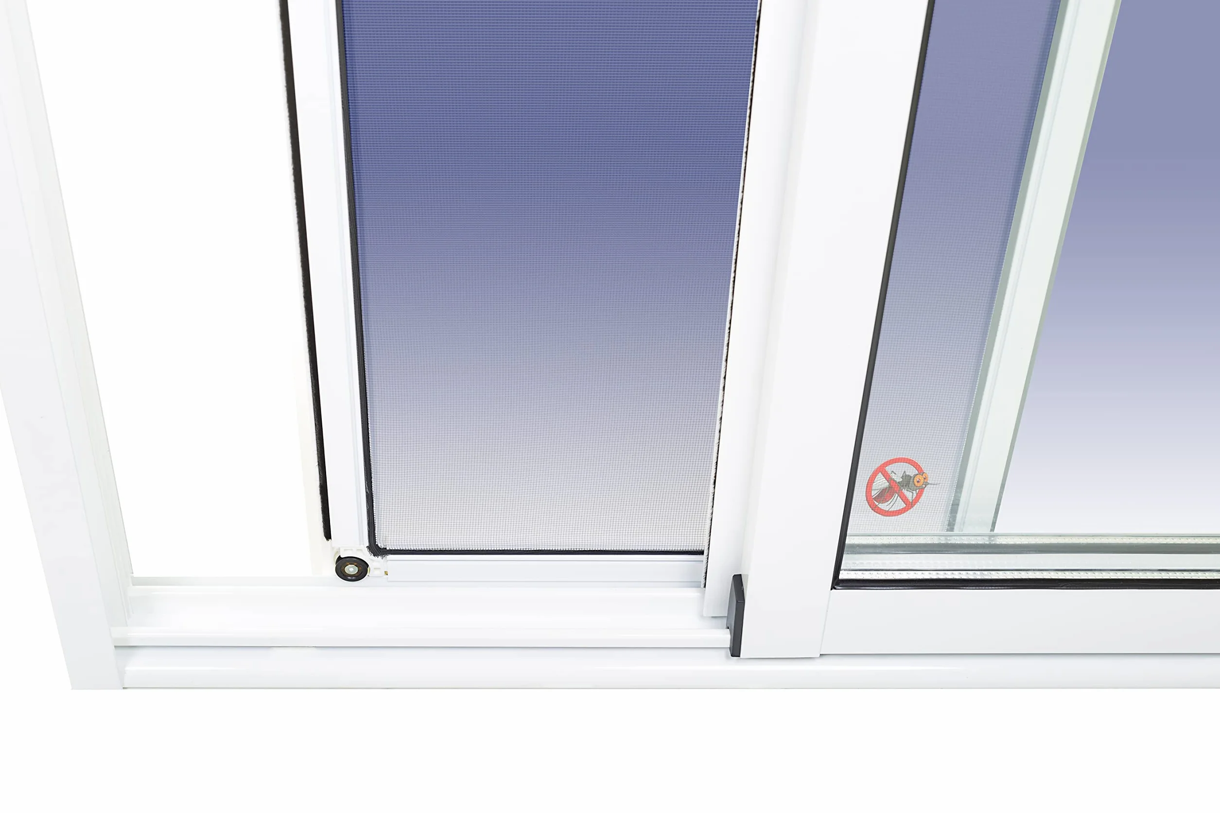 Ventanastock Ventana Aluminio 1000x1000 Corredera 2 hojas con mosquitera