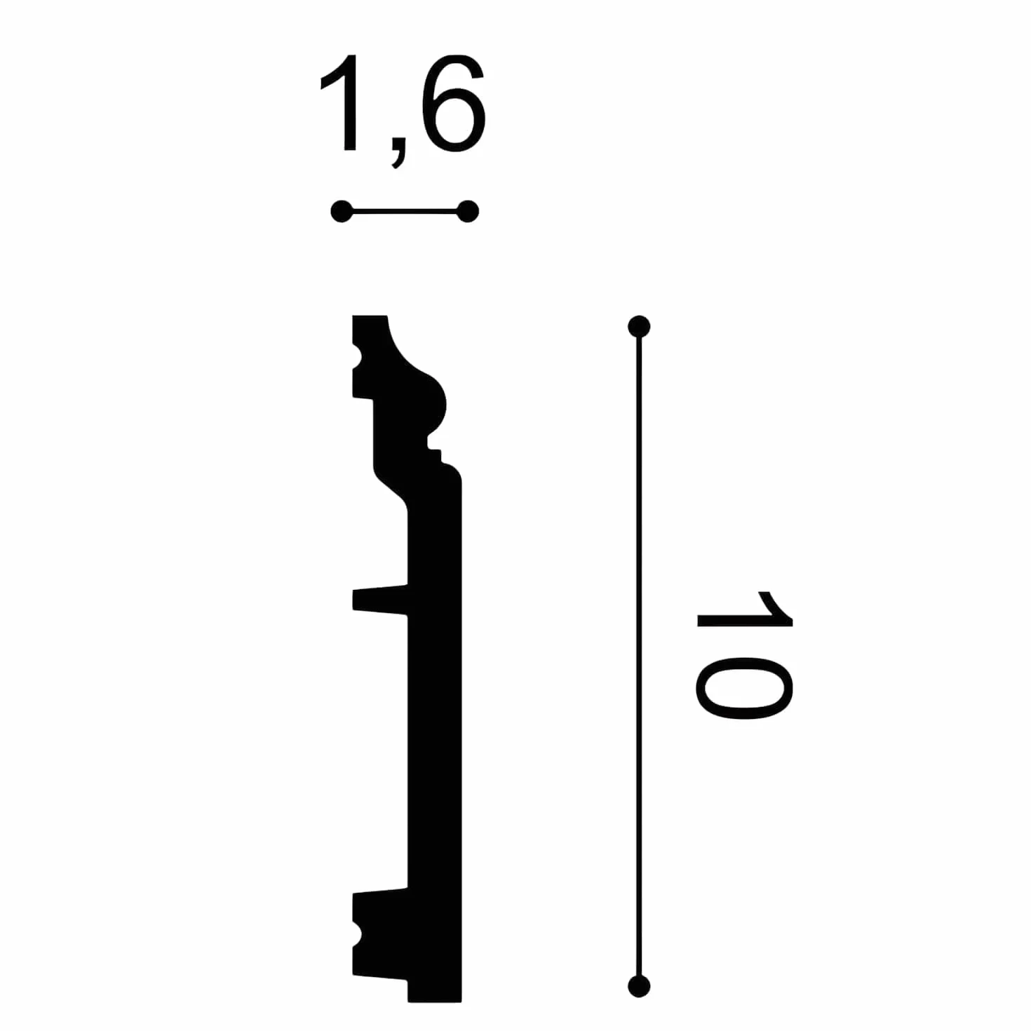 Rodapié flexible, elegante y clásico SX173F