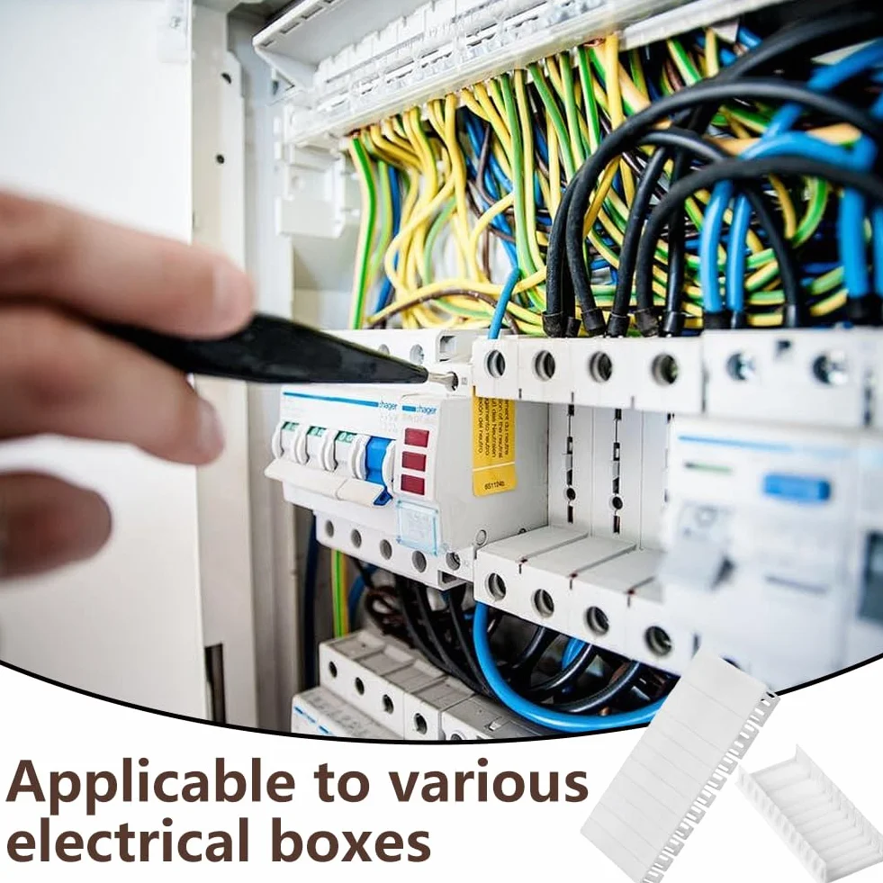 12 Cubierta para Cuadro Electrico, 6TE para cuadro eléctrico, Ampliables a 12TE, Compatibles con F-Tronic, Hager, Hensel, Tapas ciegas para caja de distribución