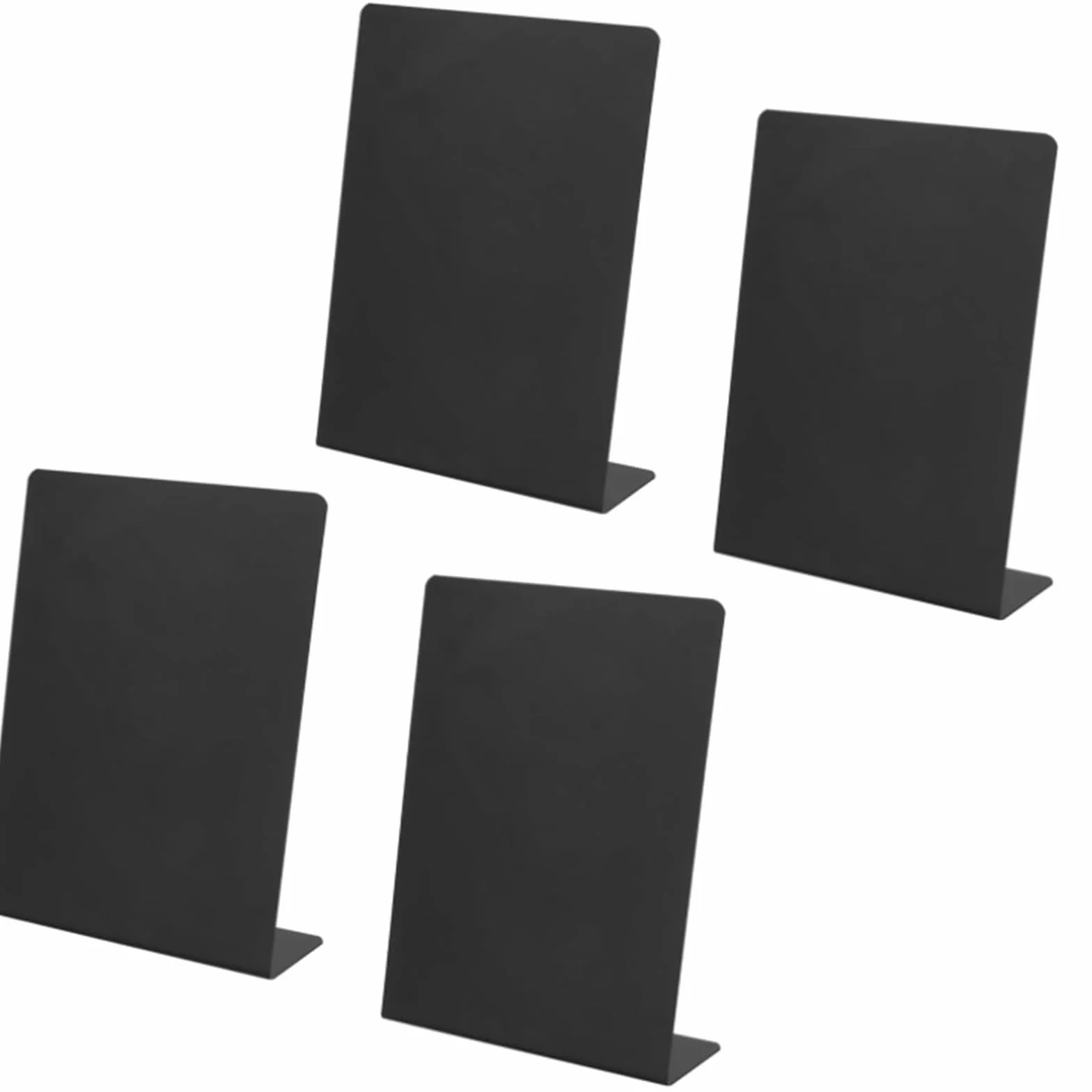 Pizarras A5 Reutilizables 210x152 mm con Soporte en L para Buffet y Restaurantes