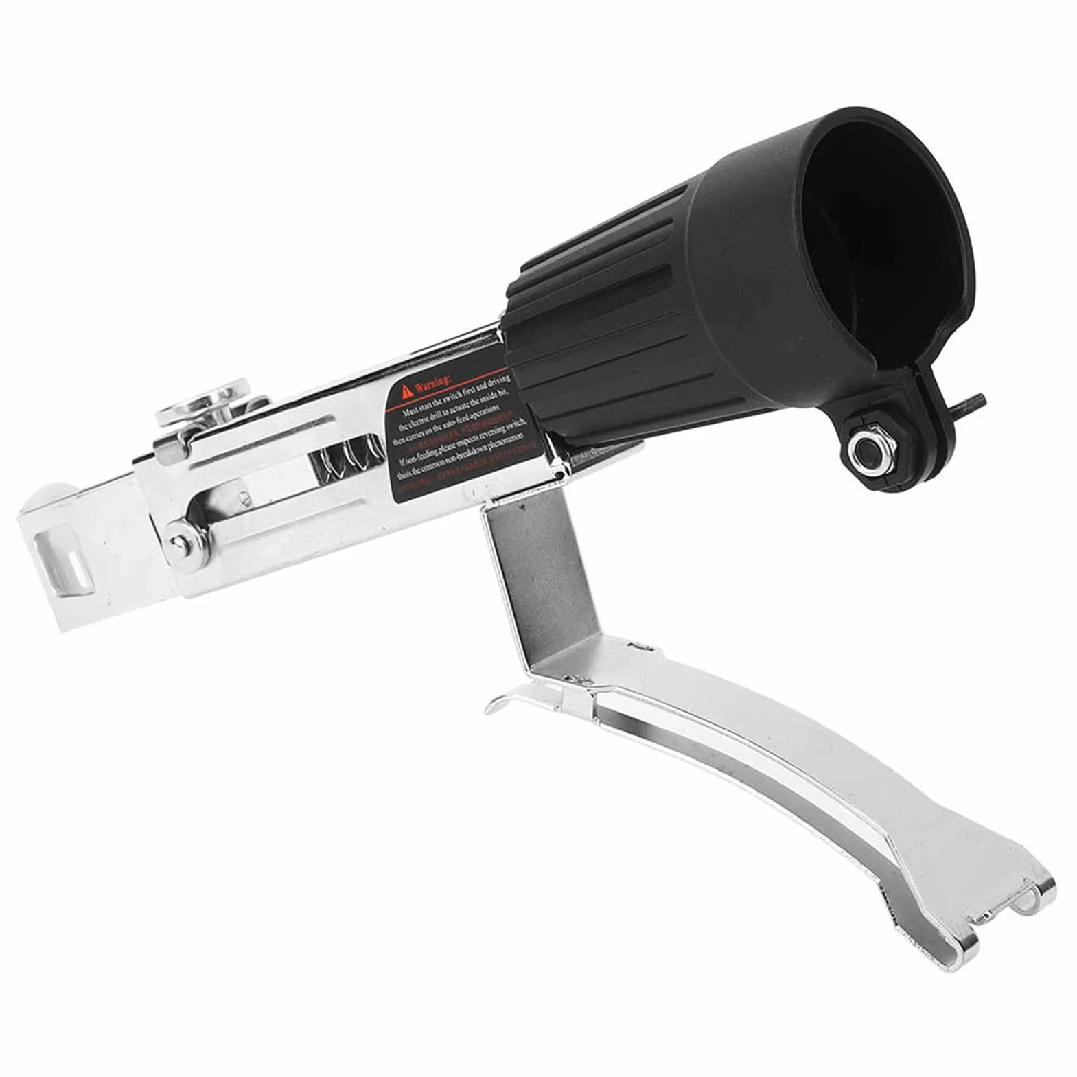 Pistola de Tornillos para Paneles de Yeso y Techos, Acero Inoxidable 25x12.2x4.8cm, con 50 Clavos en Cadena y Punta Destornillador, Instalación Rápida de Gabinetes y Cielorrasos