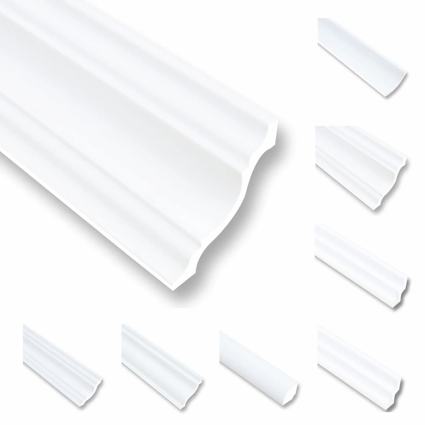 Listwy sufitowe XPS NK80 4m 80x80mm biały