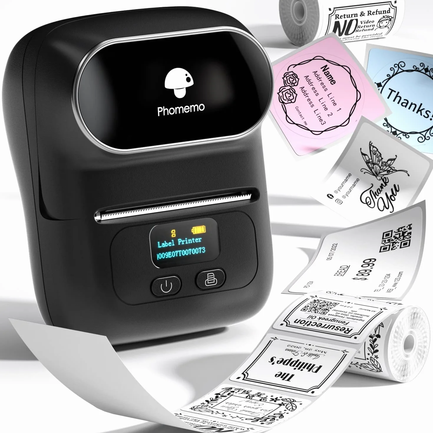 Phomemo M110 Impresora Etiquetas Portátil Bluetooth Negro