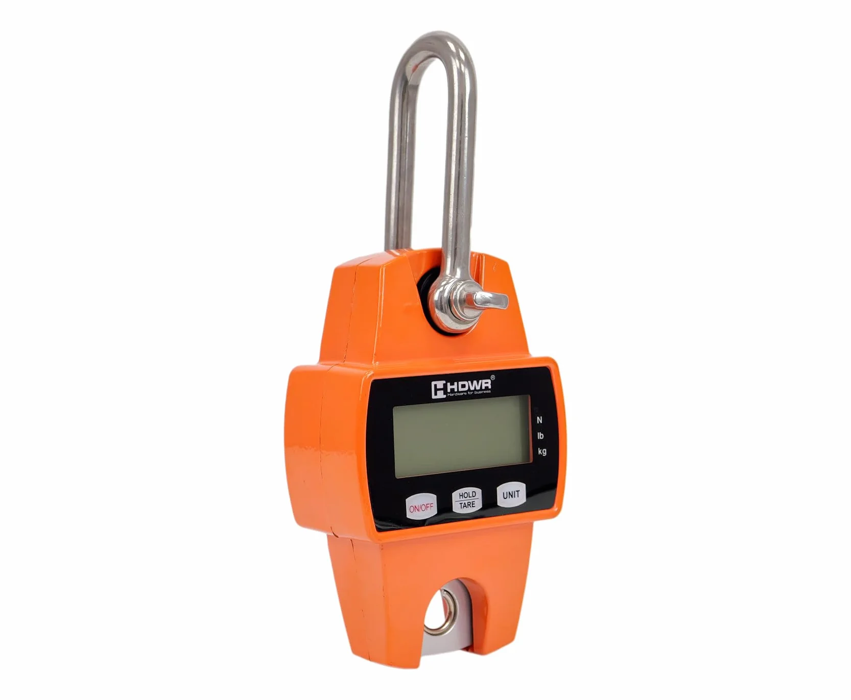 Báscula de Gancho, Gancho 300 kg/660 lb, Precisión +/- 50g, Pantalla Digital, Tara, Báscula Electrónica, Alimentación 3x AA, Tiempo de funcionamiento hasta 150h, HDWR wagPRO-H300