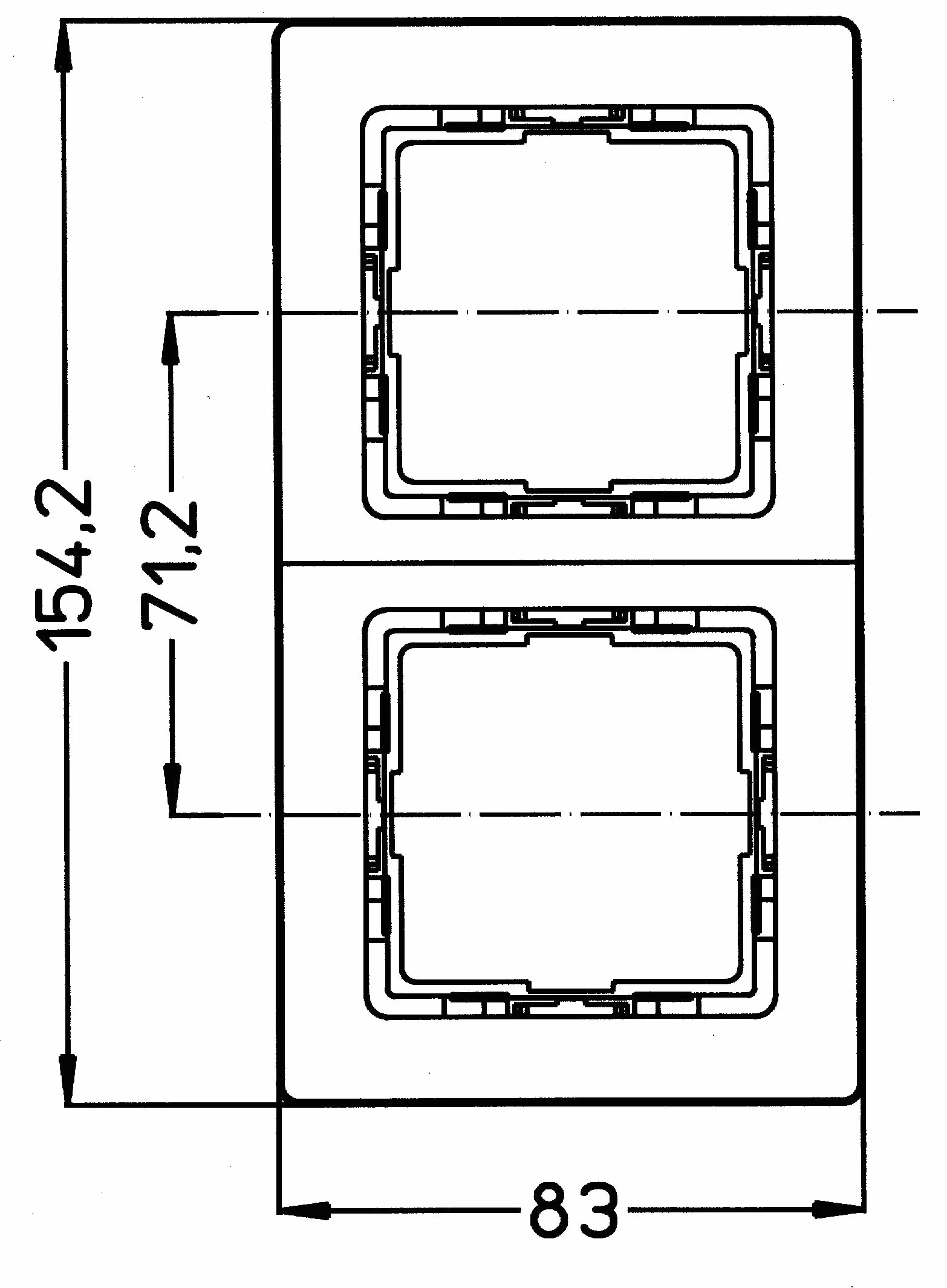 Kopp 308526088 - Marco para interruptor