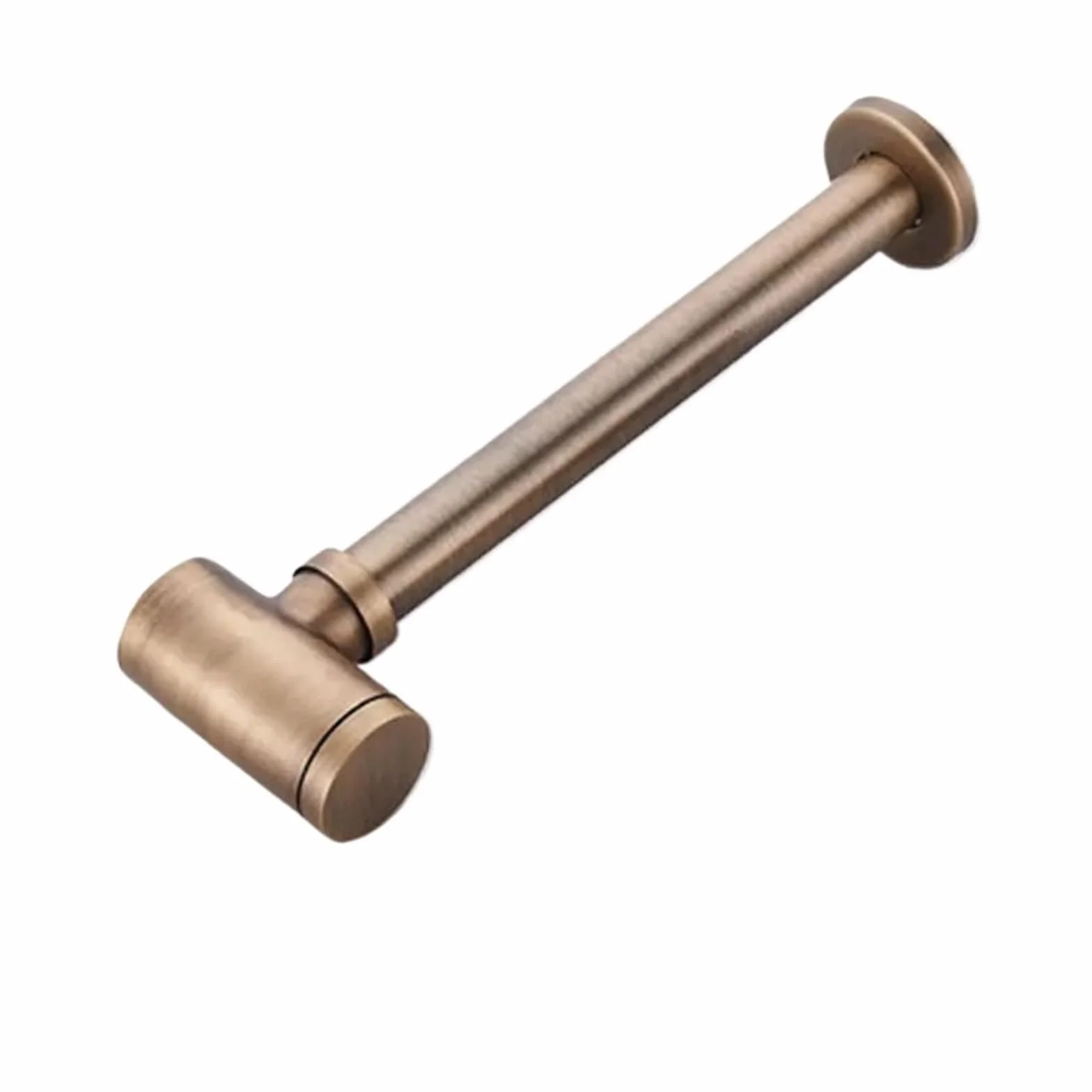 Sifón redondo de latón for baño, kit sifón ajustable for lavabo con desagüe emergente Para Fregaderos(P-Trap)
