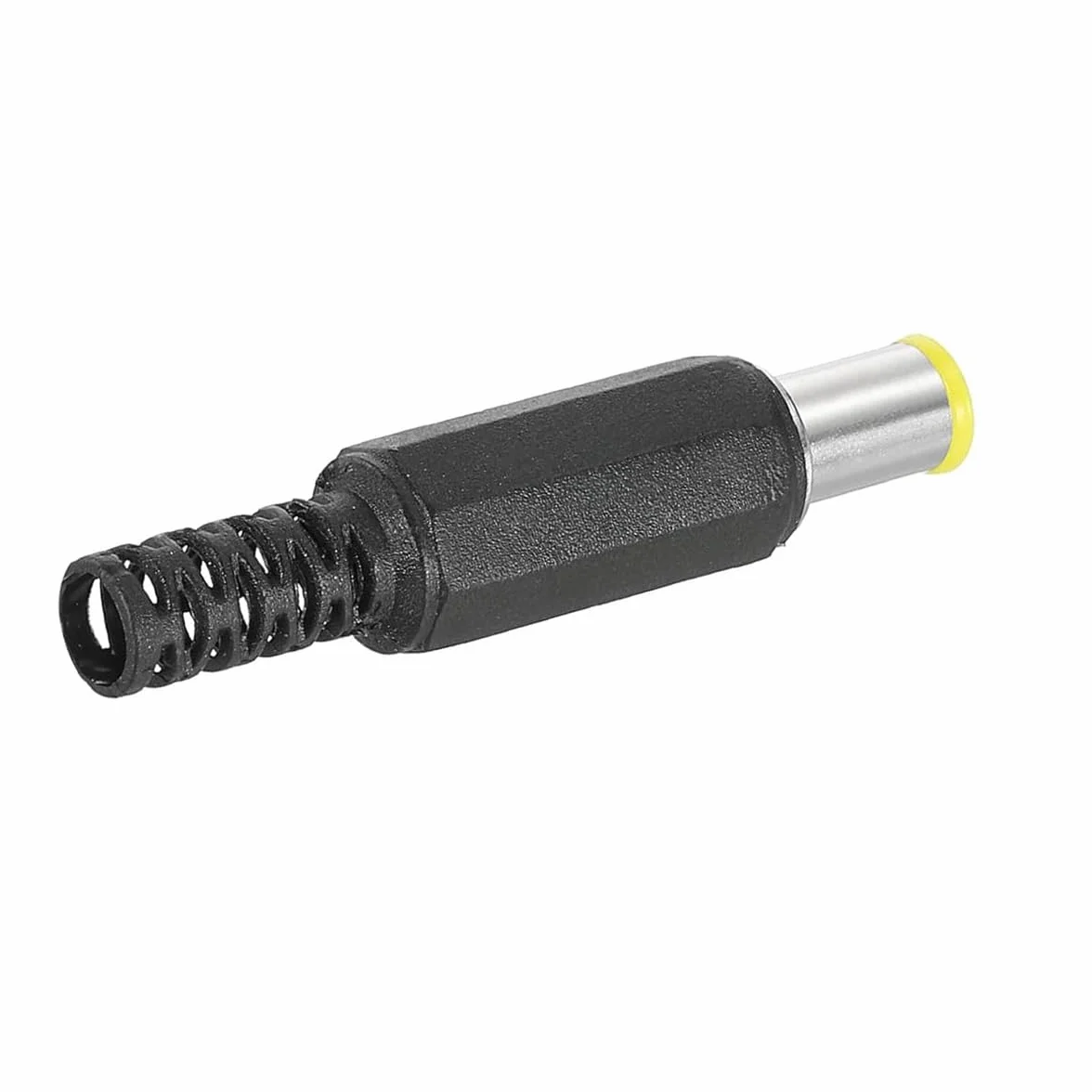 Conector macho CC de 6,0 x 4,4 mm, conector de soldadura macho de 6,0 mm x 4,4 mm, enchufe de alimentación CC, adaptador de conector de barril DIY