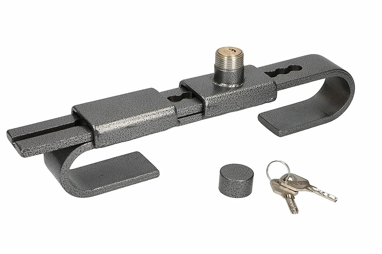 Candado Antirrobo Bloqueo de Falleba Ajustable de 220 a 430 mm. (38 mm.) Cerradura puertas Camión para contenedores, semirremolques con Fallebas. Acero Endurecido