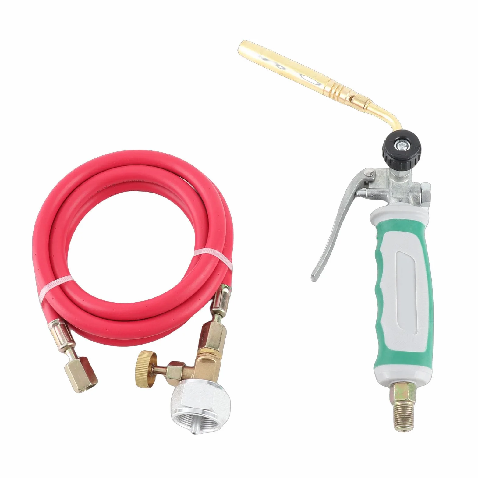 Kit de Soldadura de Soplete de Propano Mapp Cabeza de Soplete de Propano con Manguera de 1,6 M para Soldadura de Gas